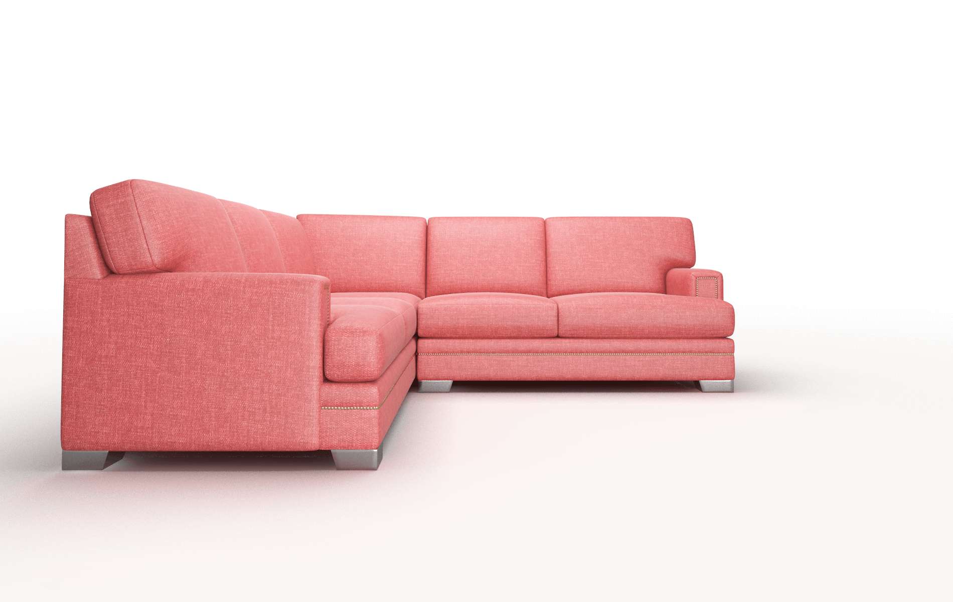 Barcelona Keylargo Ruby Sectional metal legs 2