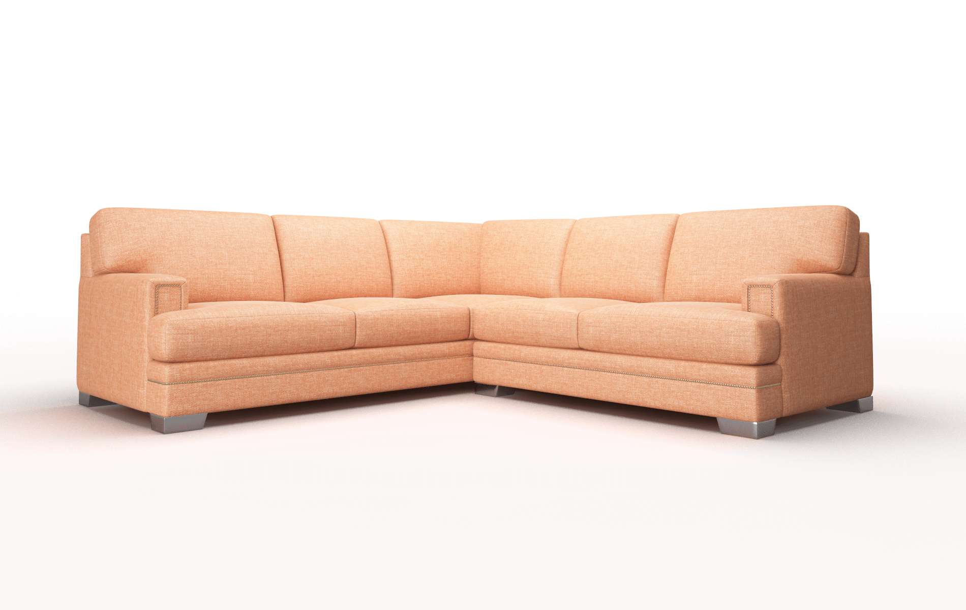 Barcelona Keylargo Terracotta Sectional metal legs 1