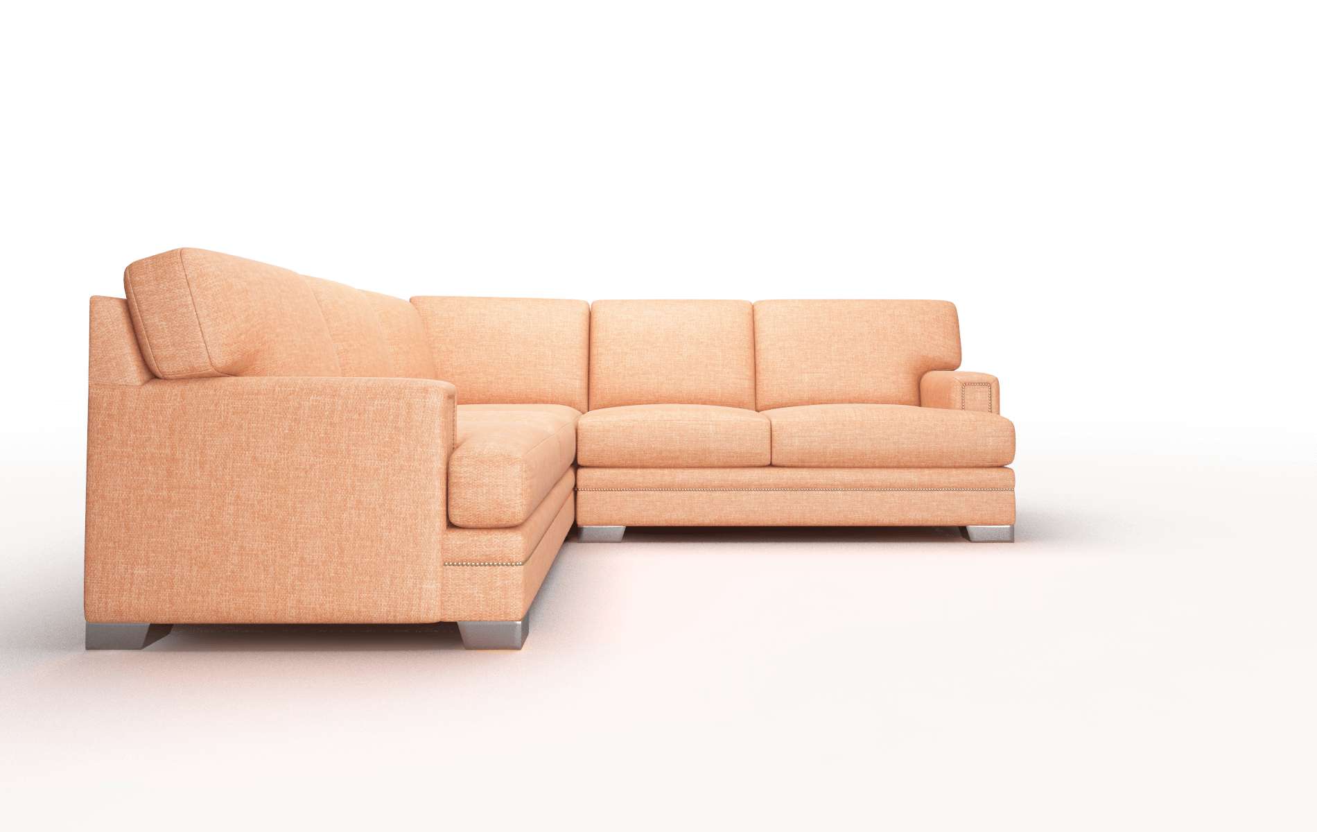 Barcelona Keylargo Terracotta Sectional metal legs 2