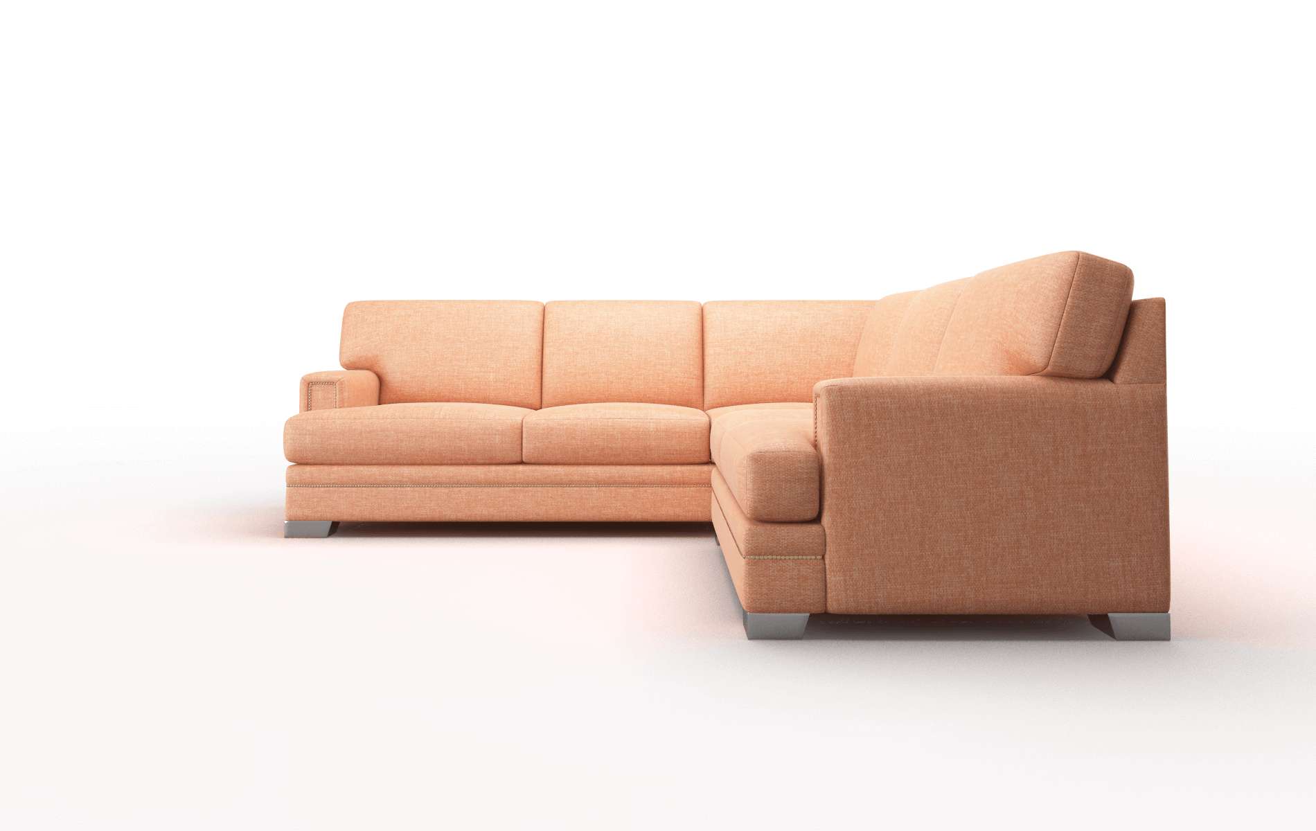 Barcelona Keylargo Terracotta Sectional metal legs 5