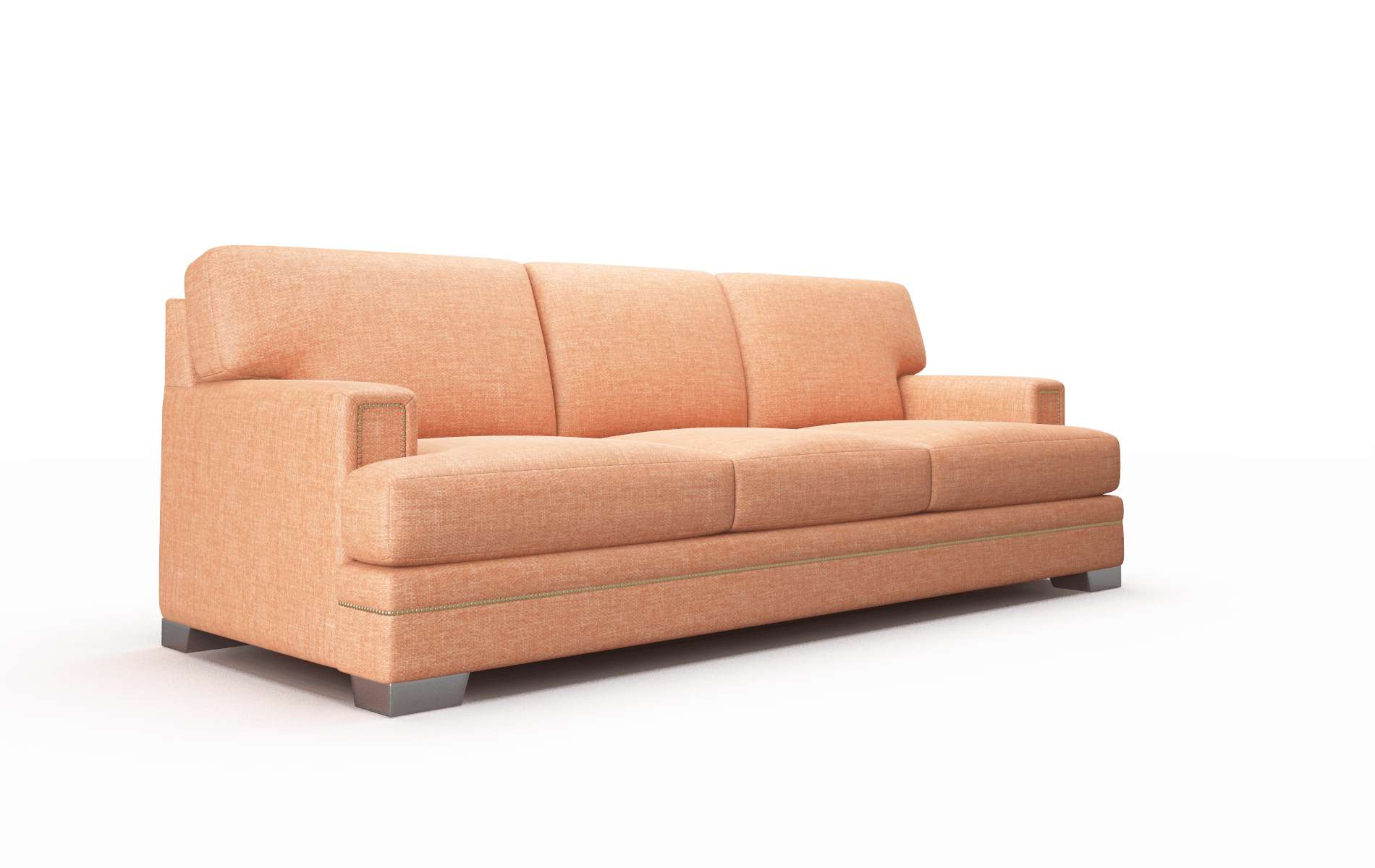 Barcelona Keylargo Terracotta Sofa metal legs 2