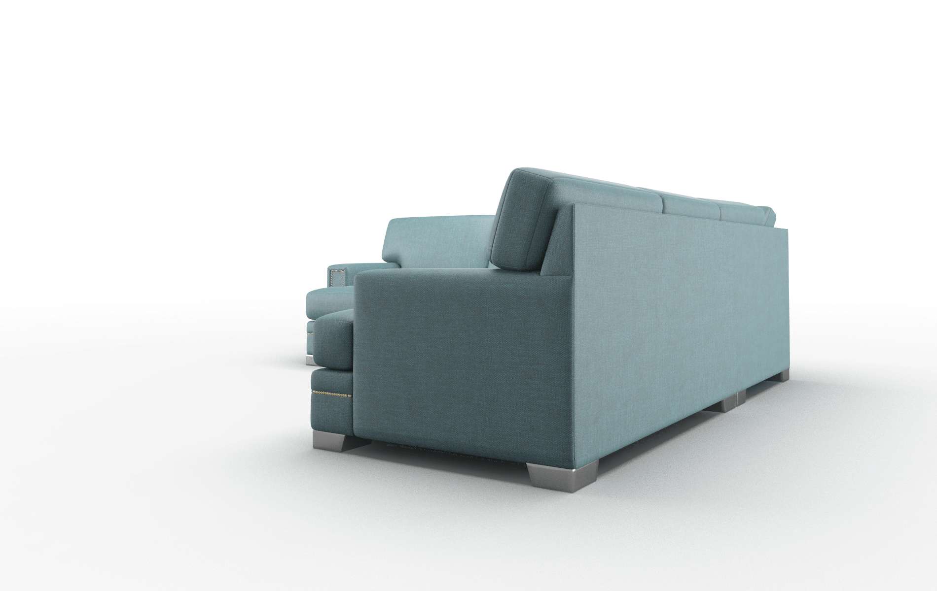 Barcelona Keylargo Zenithteal Sectional metal legs 4