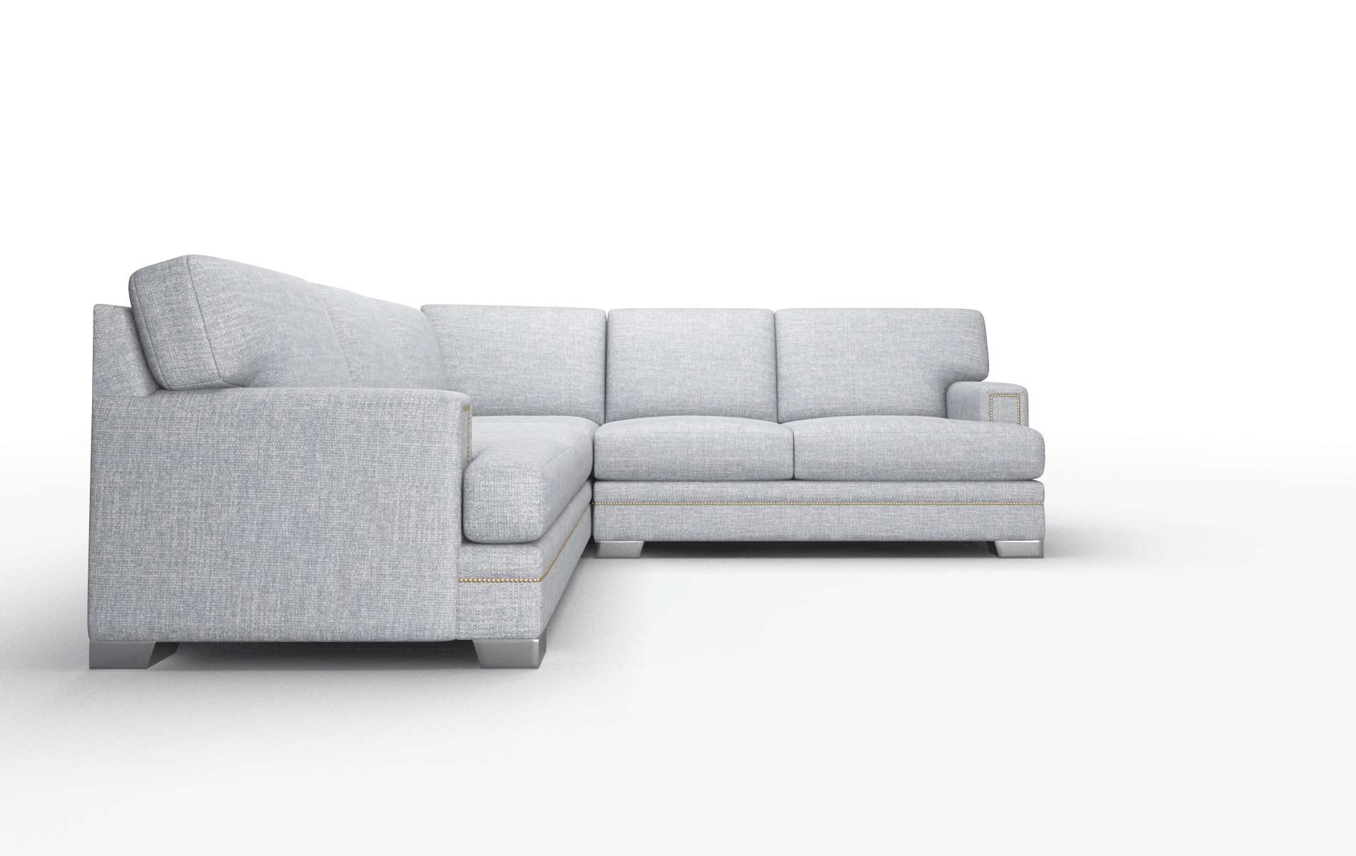 Barcelona Lana Ash Sectional metal legs 2