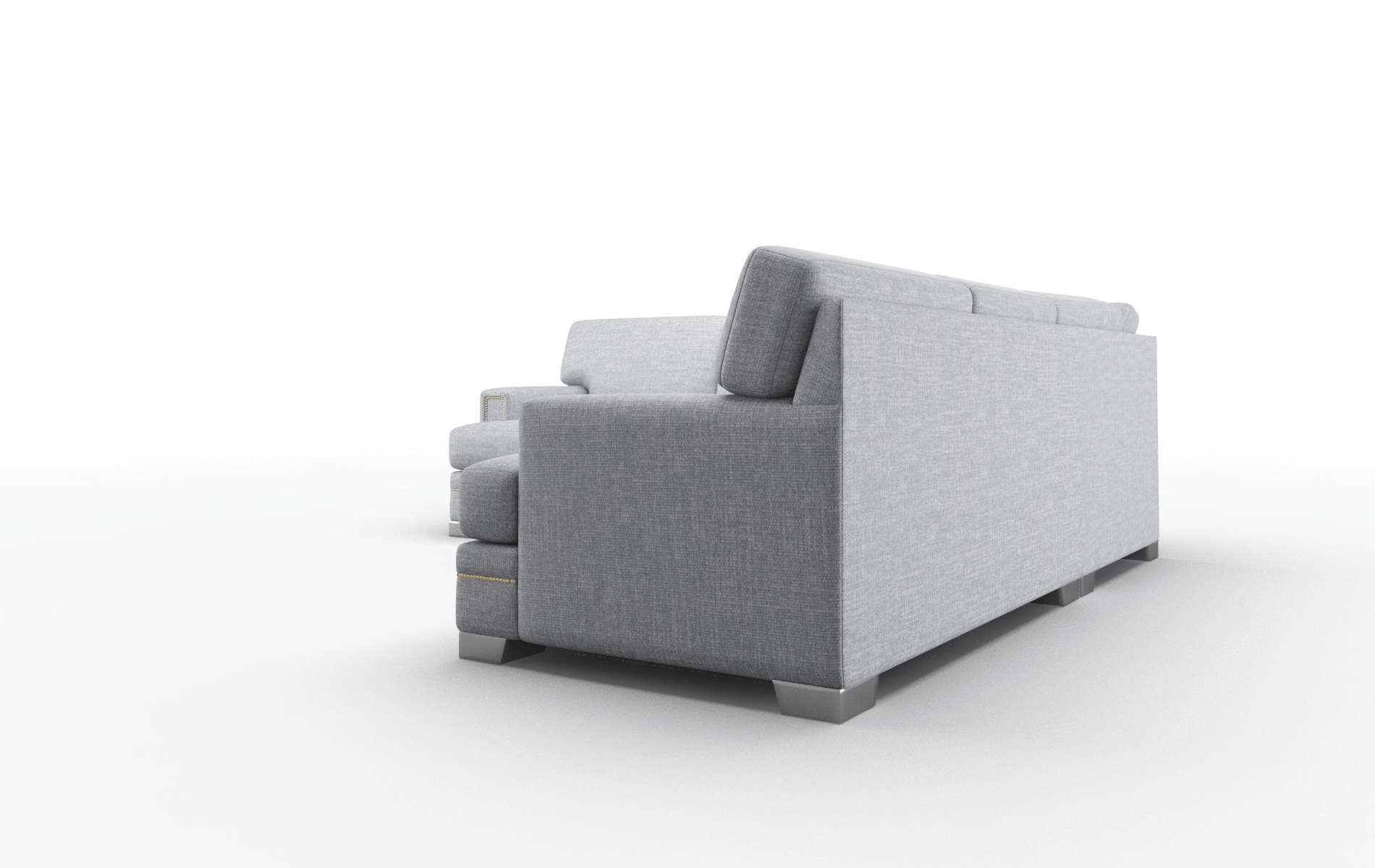 Barcelona Lana Ash Sectional metal legs 4