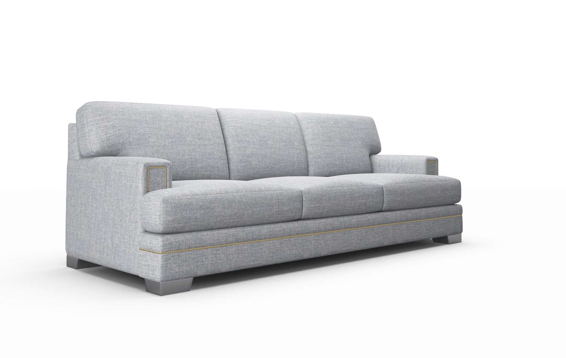 Barcelona Lana Ash Sofa metal legs 2