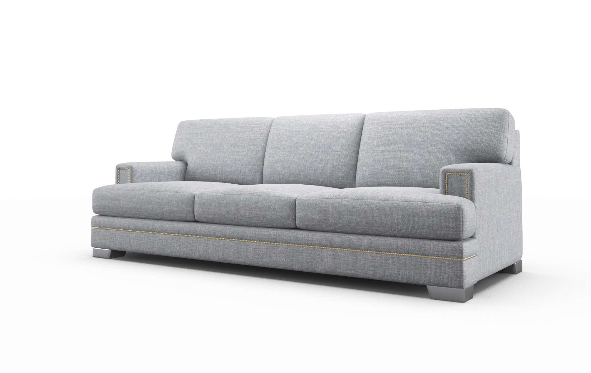 Barcelona Lana Ash Sofa metal legs 4