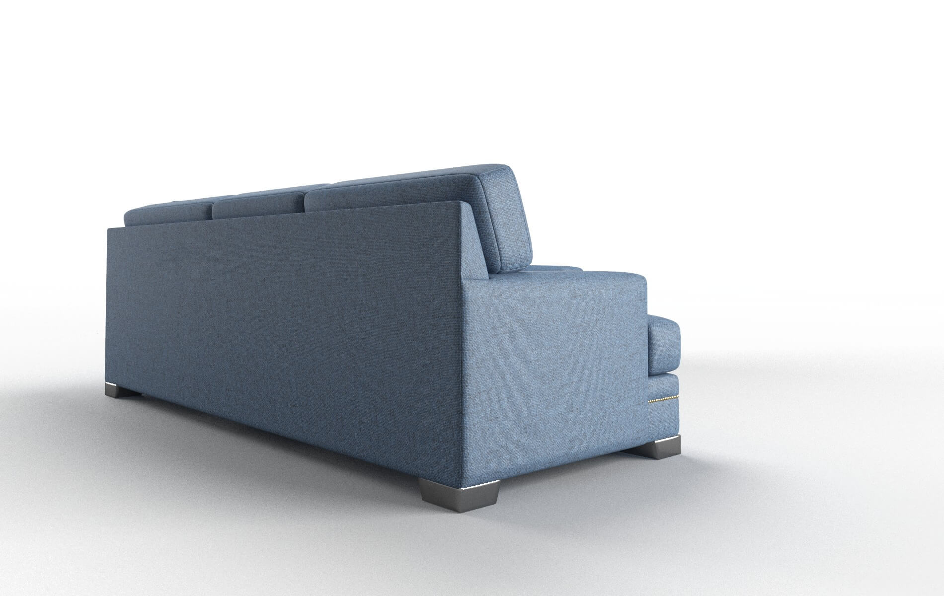 Barcelona Leslie Indigo Sectional metal legs 3