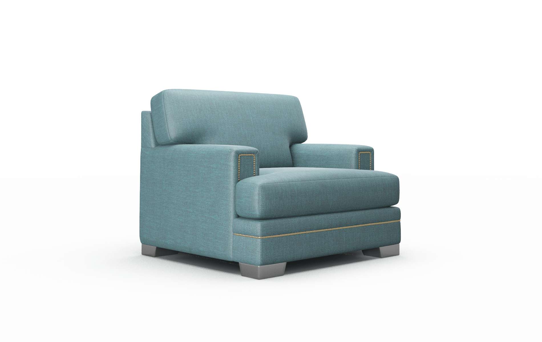 Barcelona Leslie Peacock Chair metal legs 2