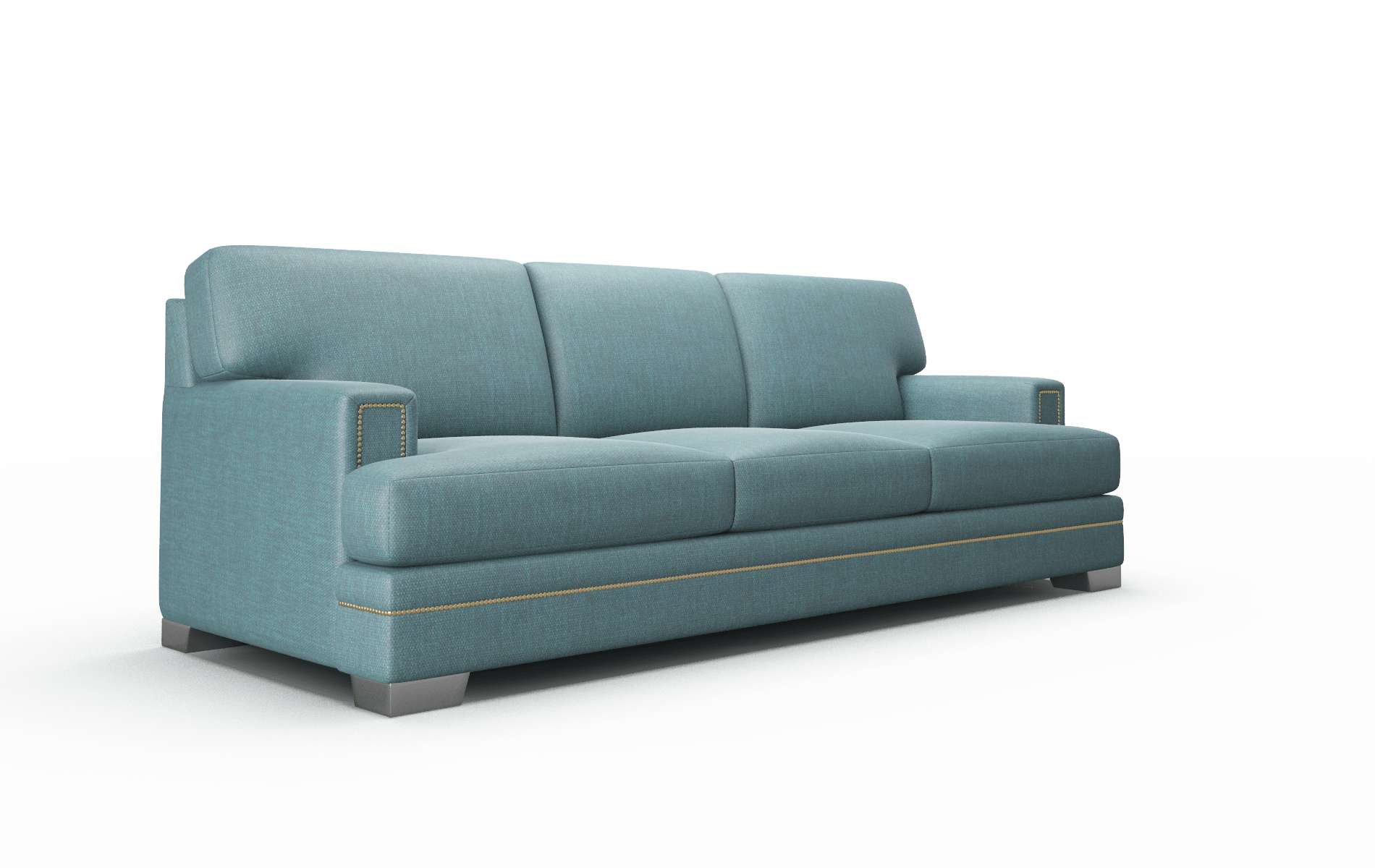 Barcelona Leslie Peacock Sofa metal legs 2