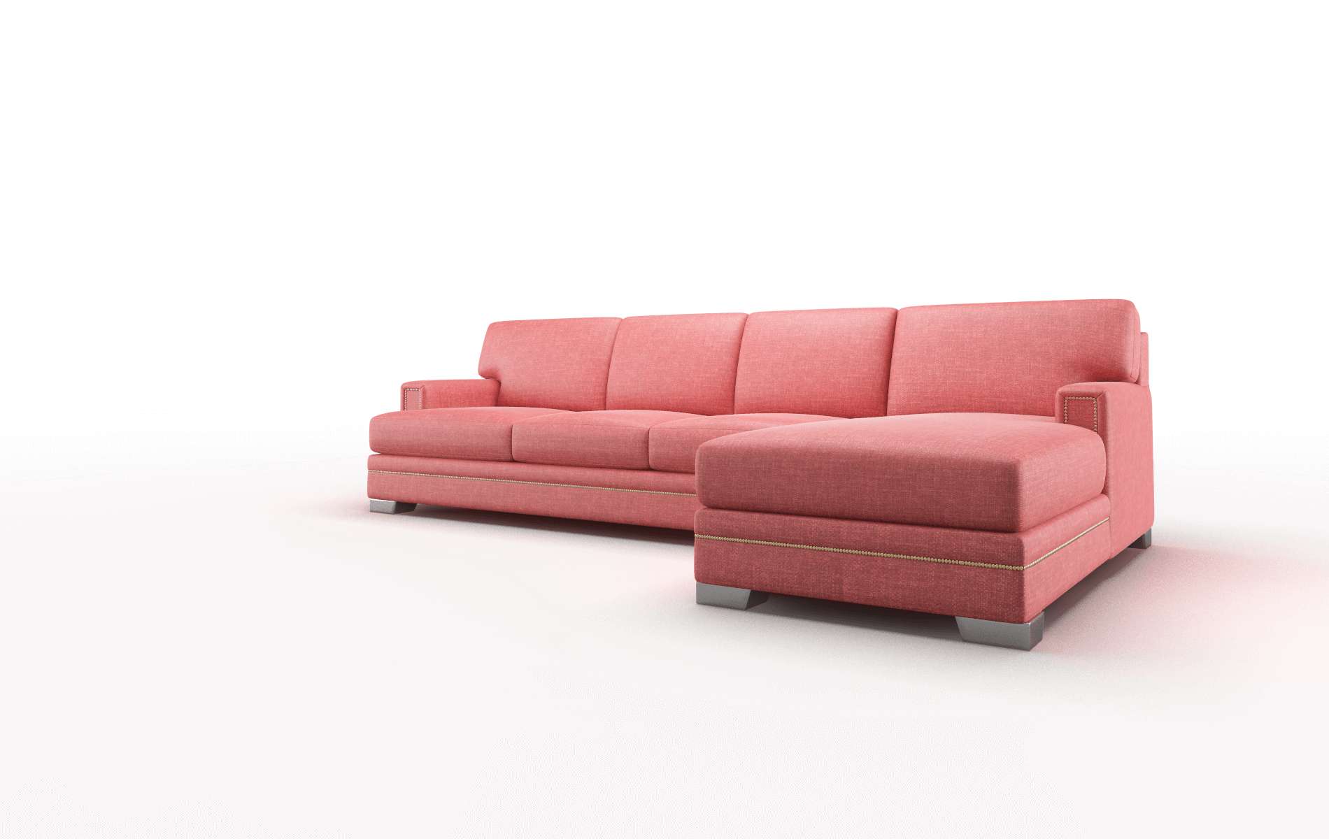 Barcelona Leslie Poppy Panel metal legs 4