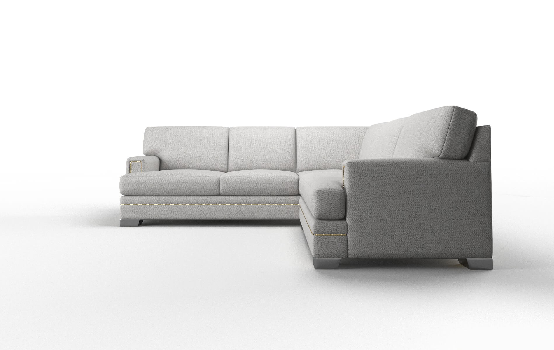 Barcelona Malibu Dove Sectional metal legs 5