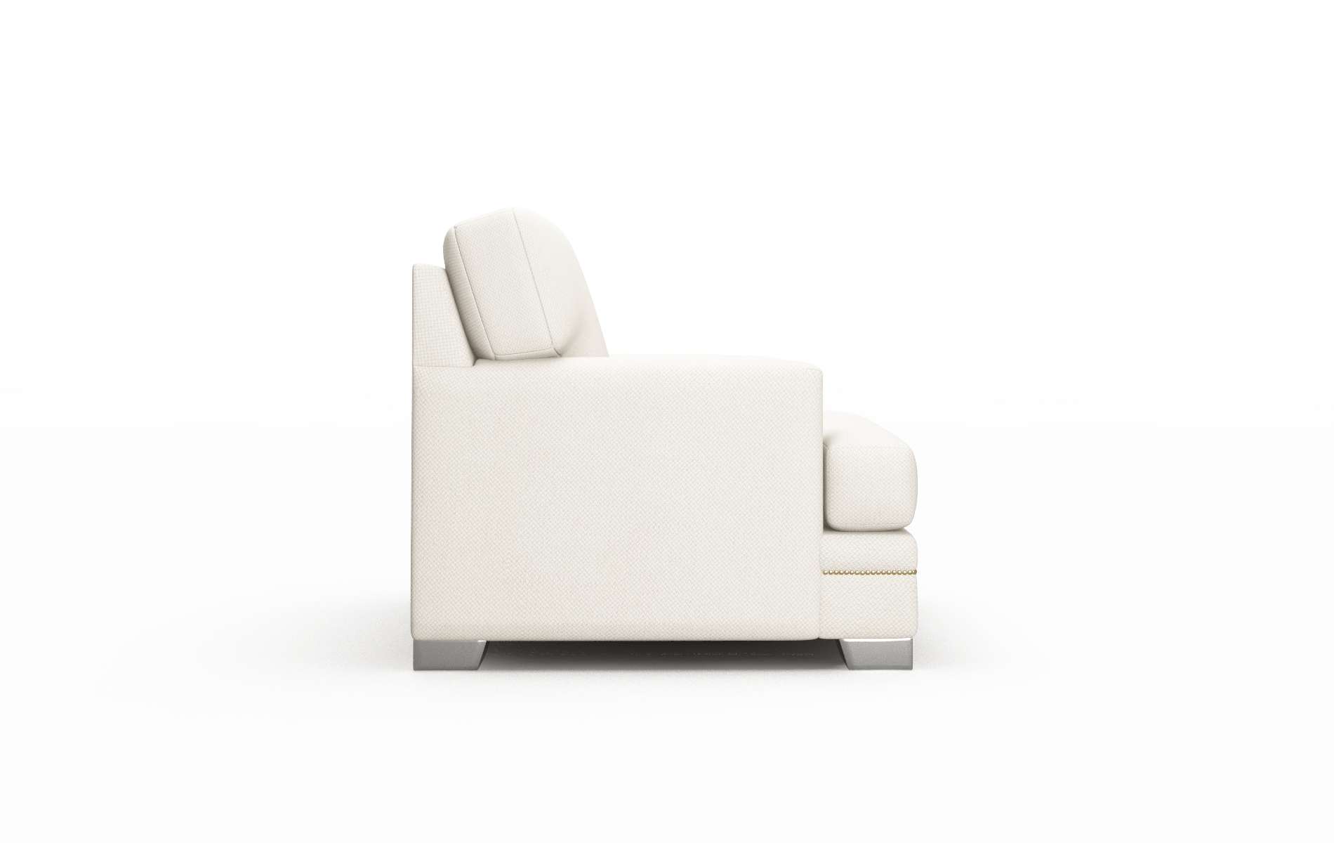 Barcelona Malibu Linen Chair metal legs 3