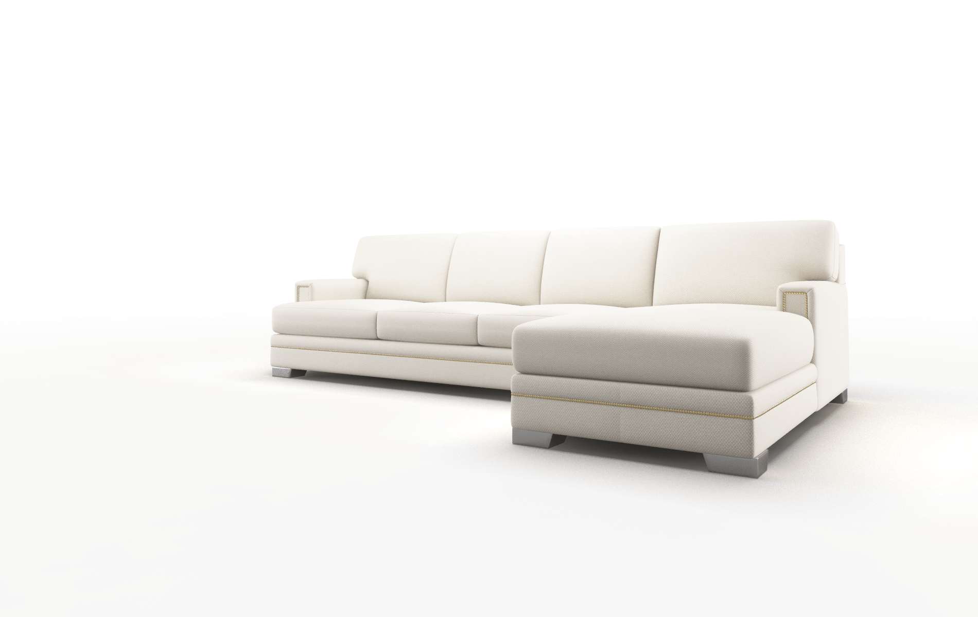 Barcelona Malibu Linen Panel metal legs 4