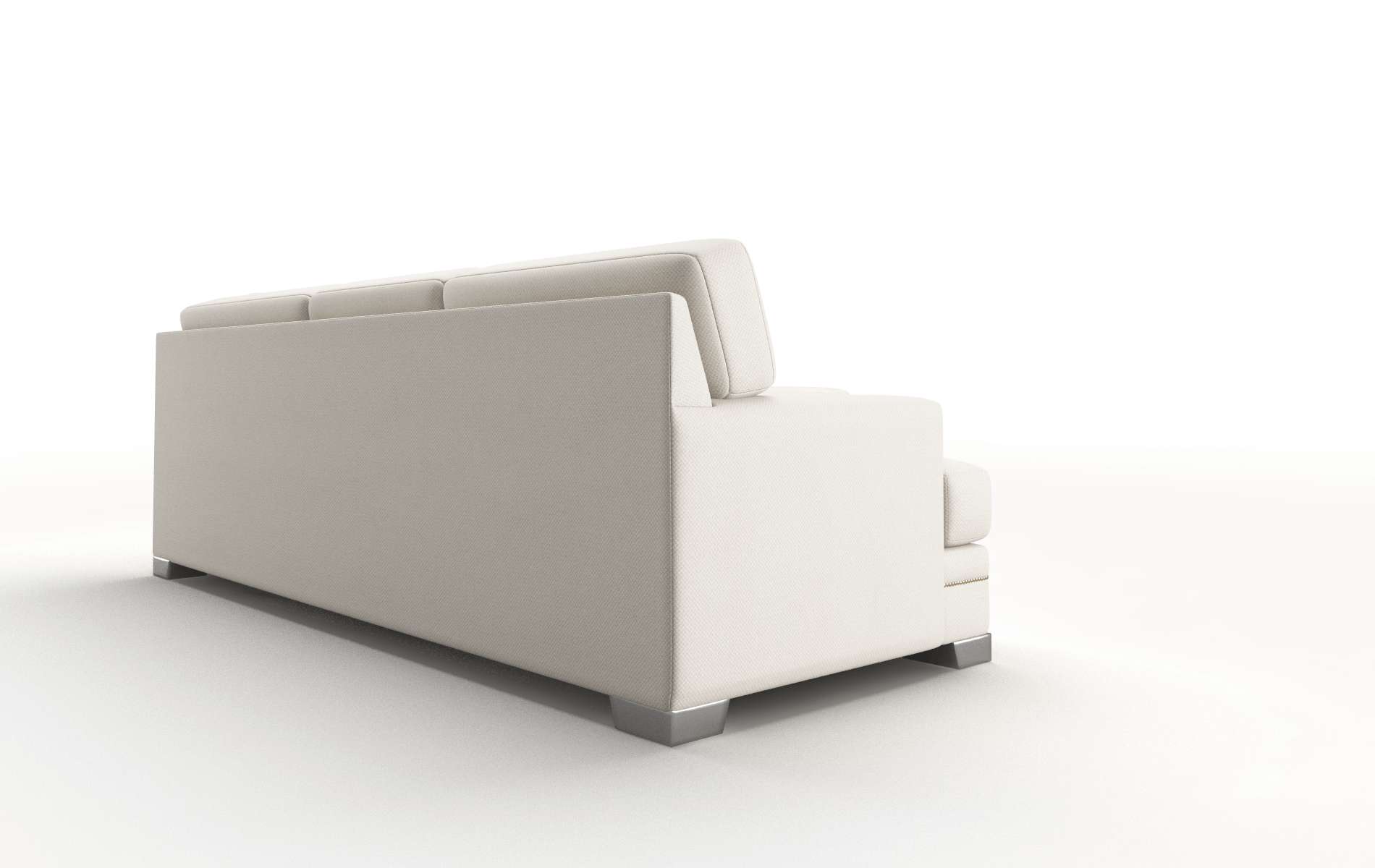 Barcelona Malibu Linen Sectional metal legs 3