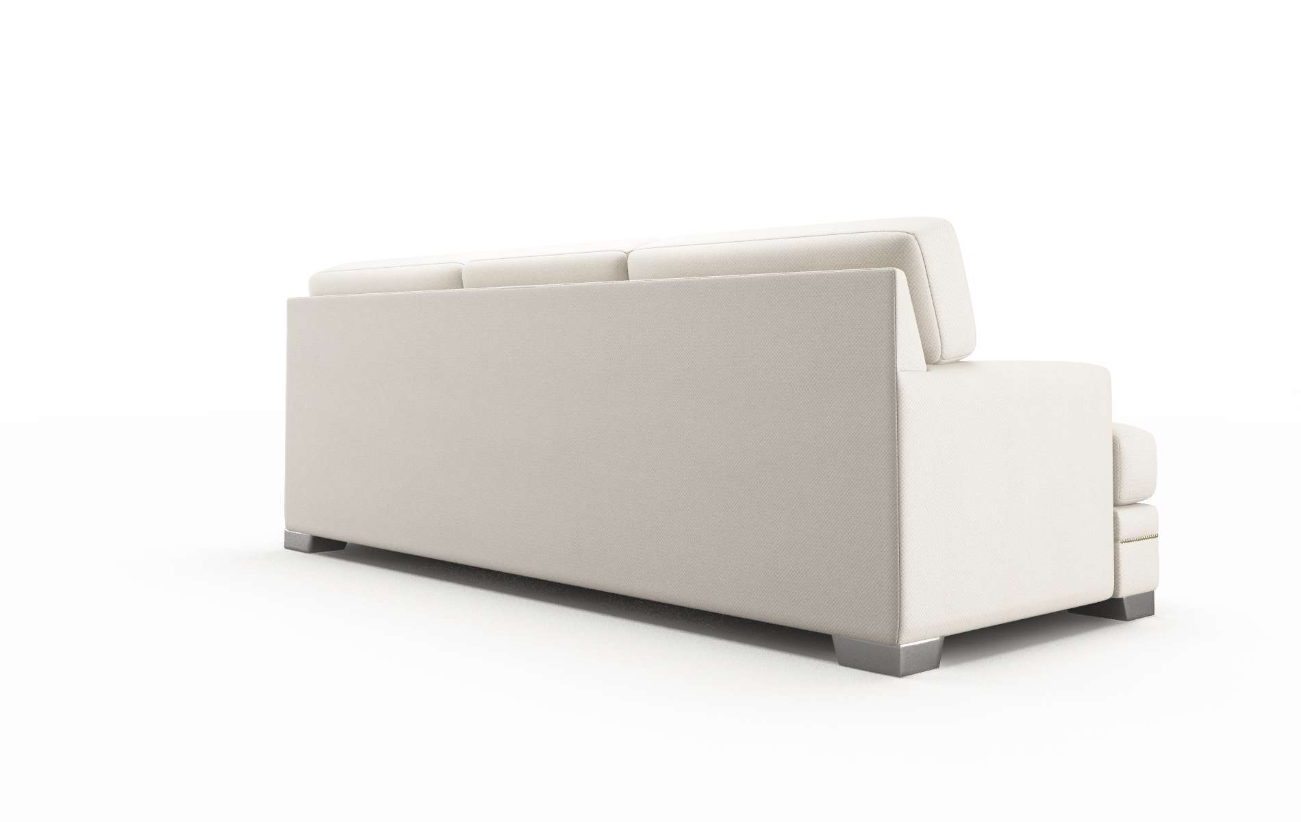 Barcelona Malibu Linen Sofa metal legs 5