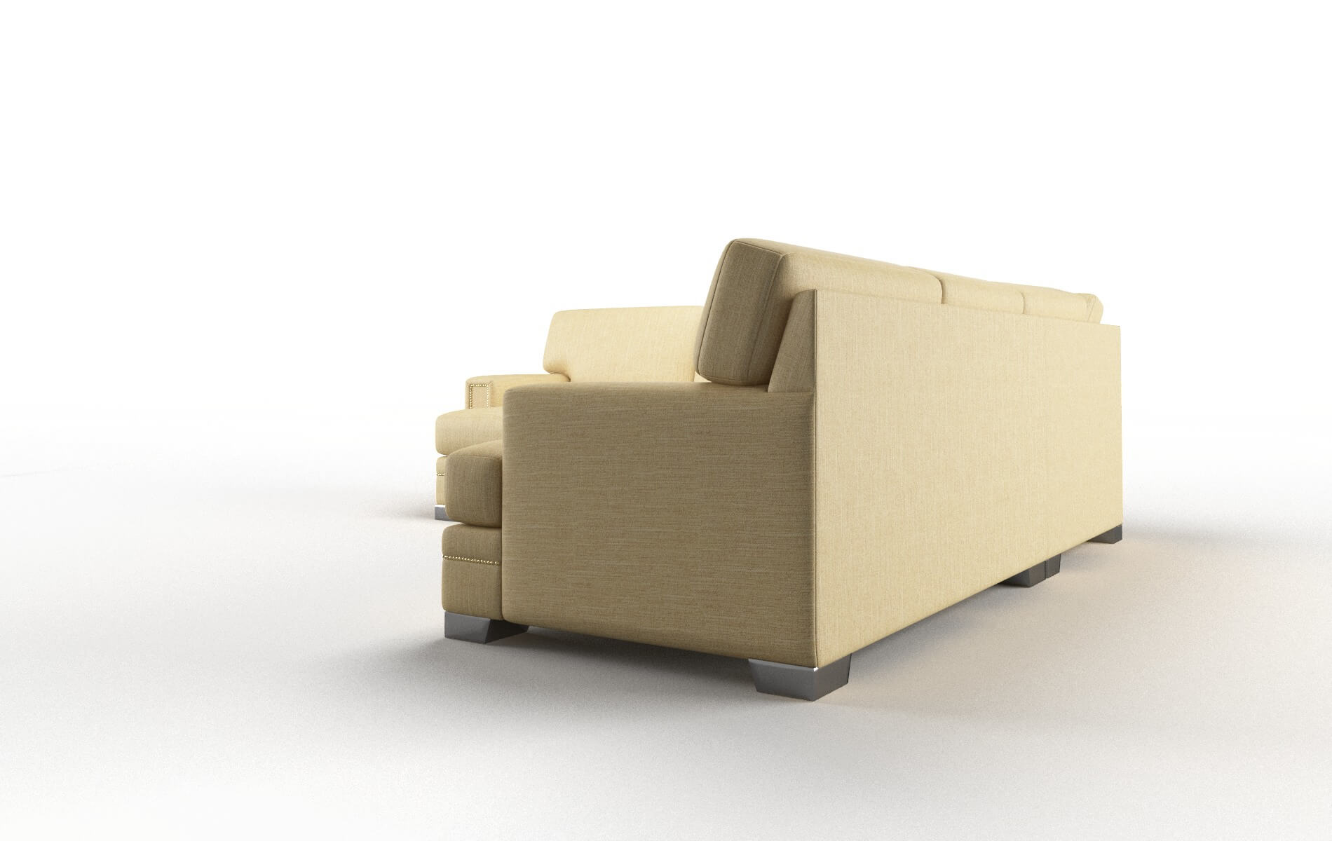 Barcelona Malibu Maize Sectional metal legs 4