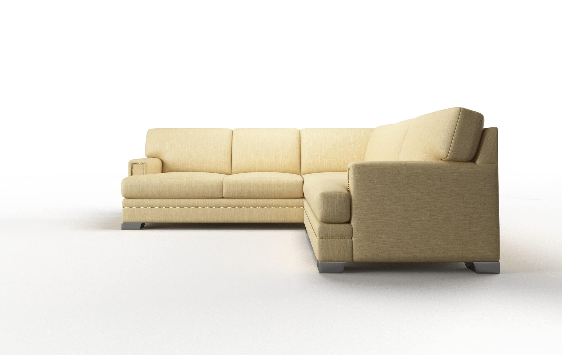 Barcelona Malibu Maize Sectional metal legs 5