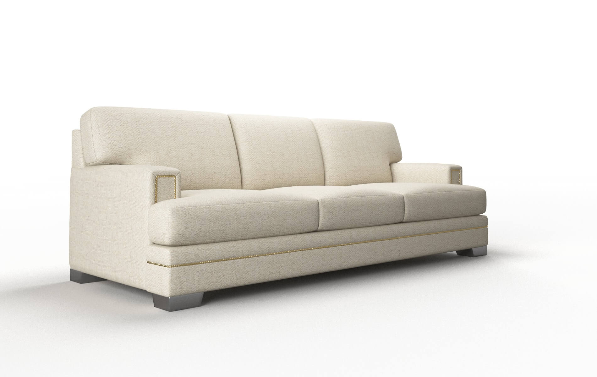 Barcelona Malibu Sand Sofa metal legs 2