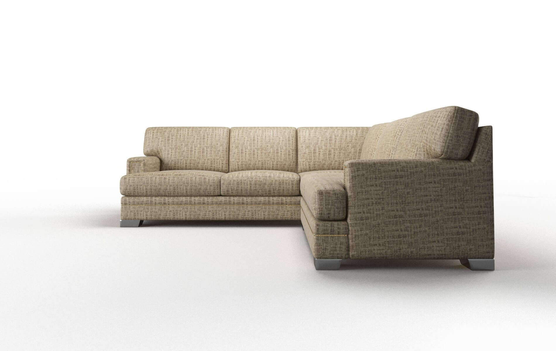 Barcelona Marcy Camel Sectional metal legs 5