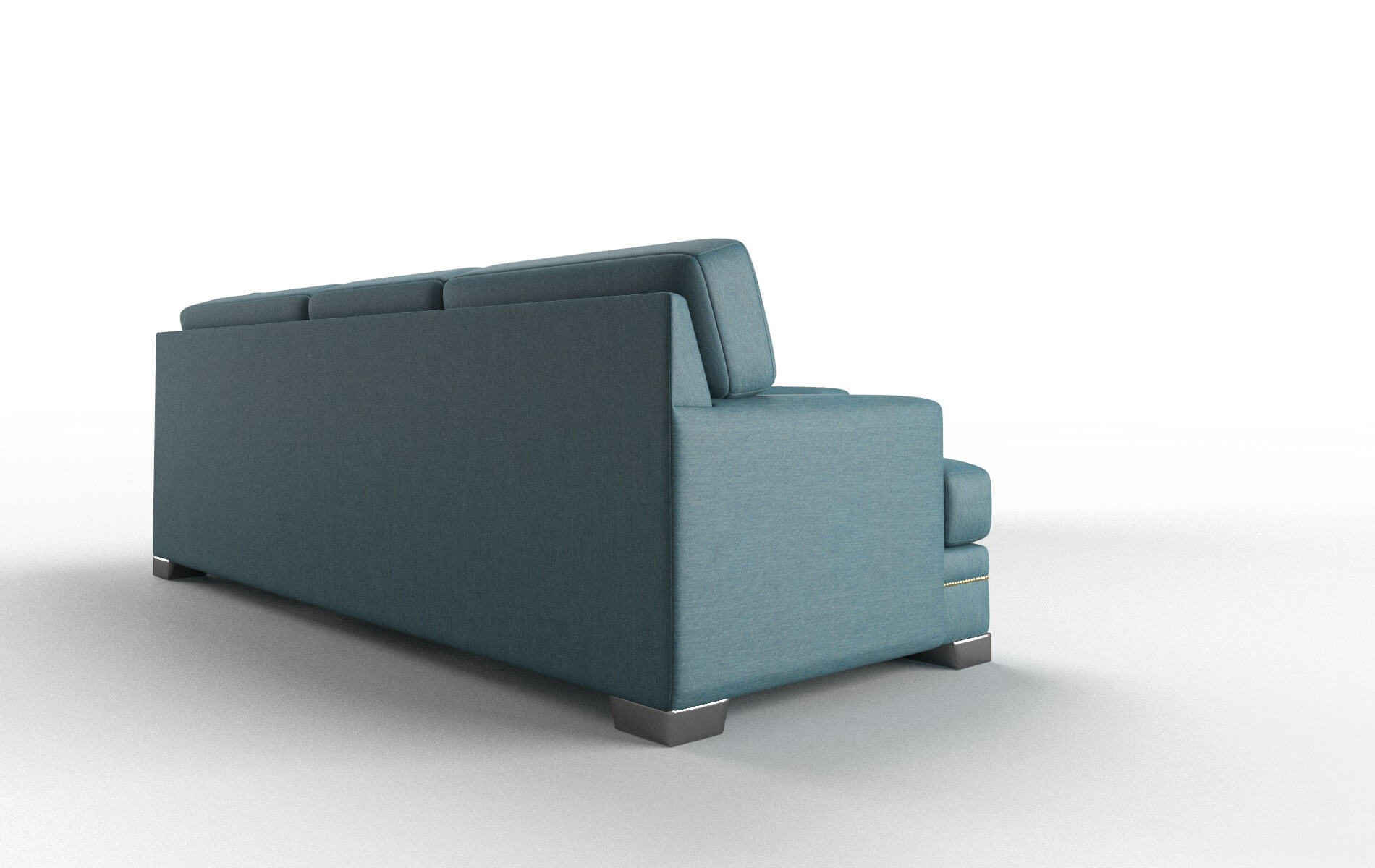 Barcelona Merit Peacock Sectional metal legs 3