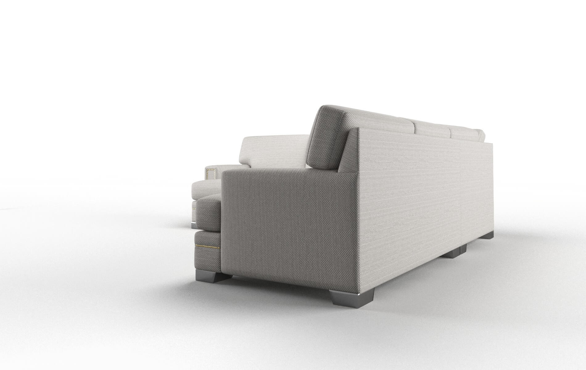 Barcelona Naples Ash Sectional metal legs 4