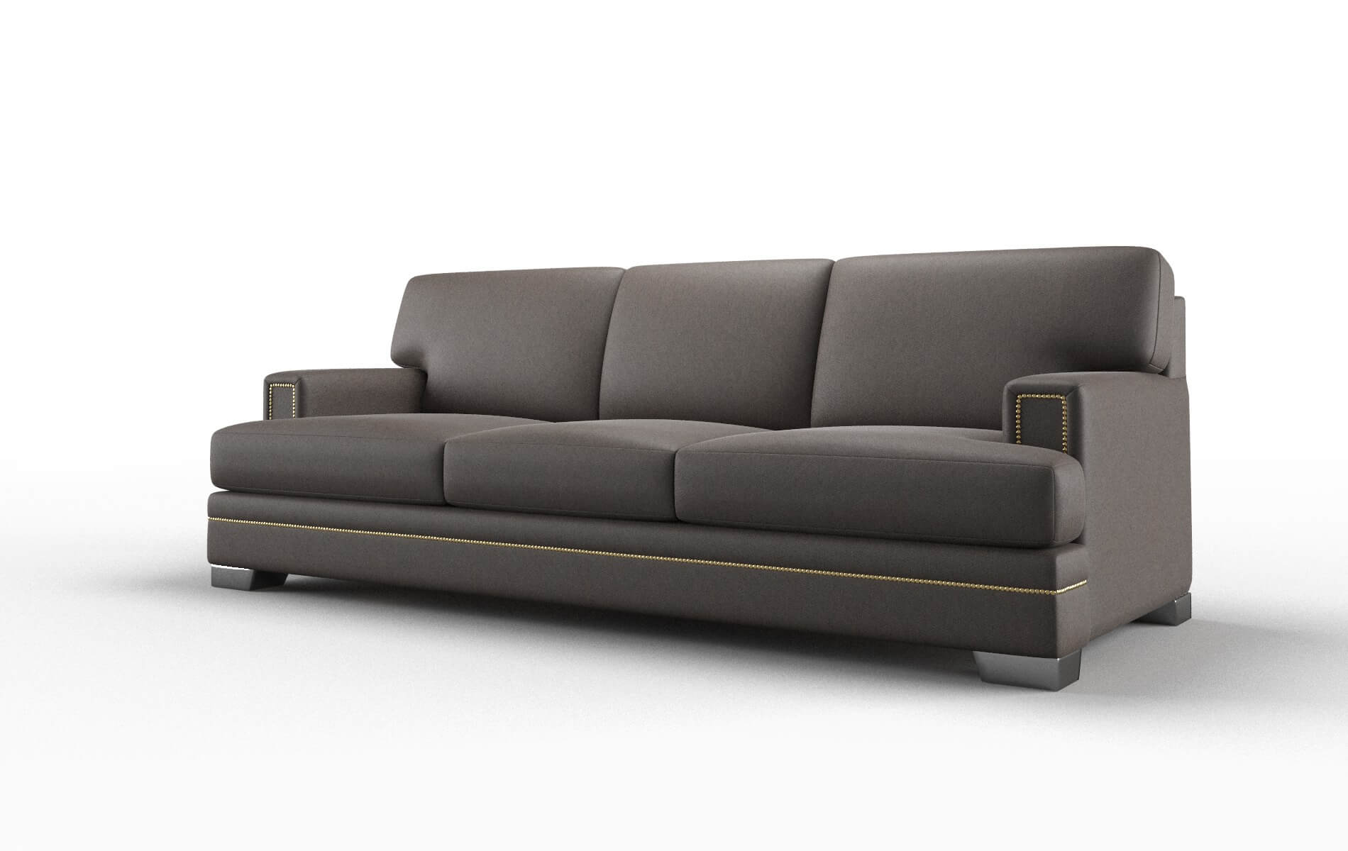 Barcelona Naples Graphite Sofa metal legs 4