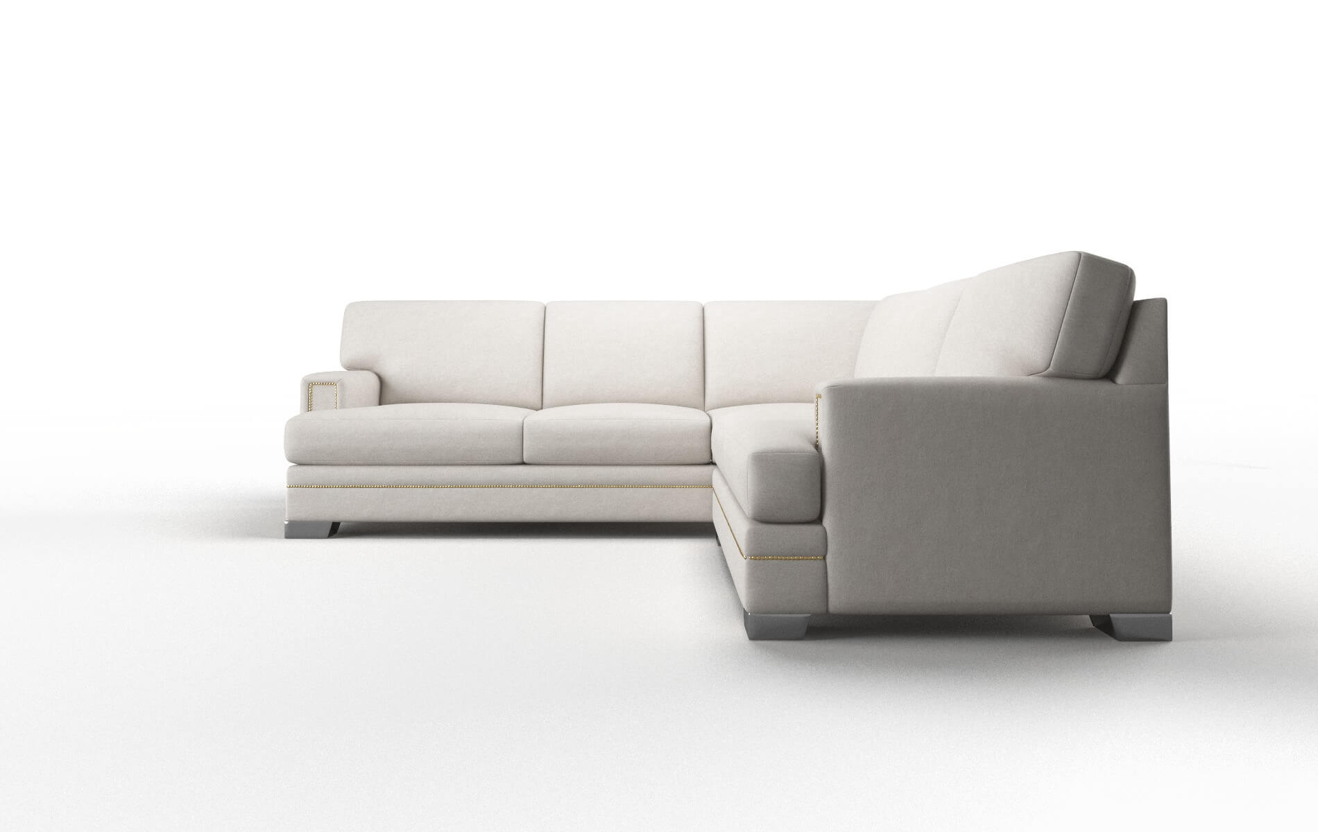 Barcelona Noble Grey Sectional metal legs 5