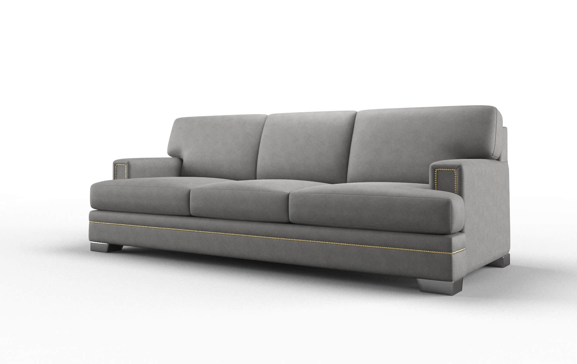 Barcelona Noble Smoke Sofa metal legs 4