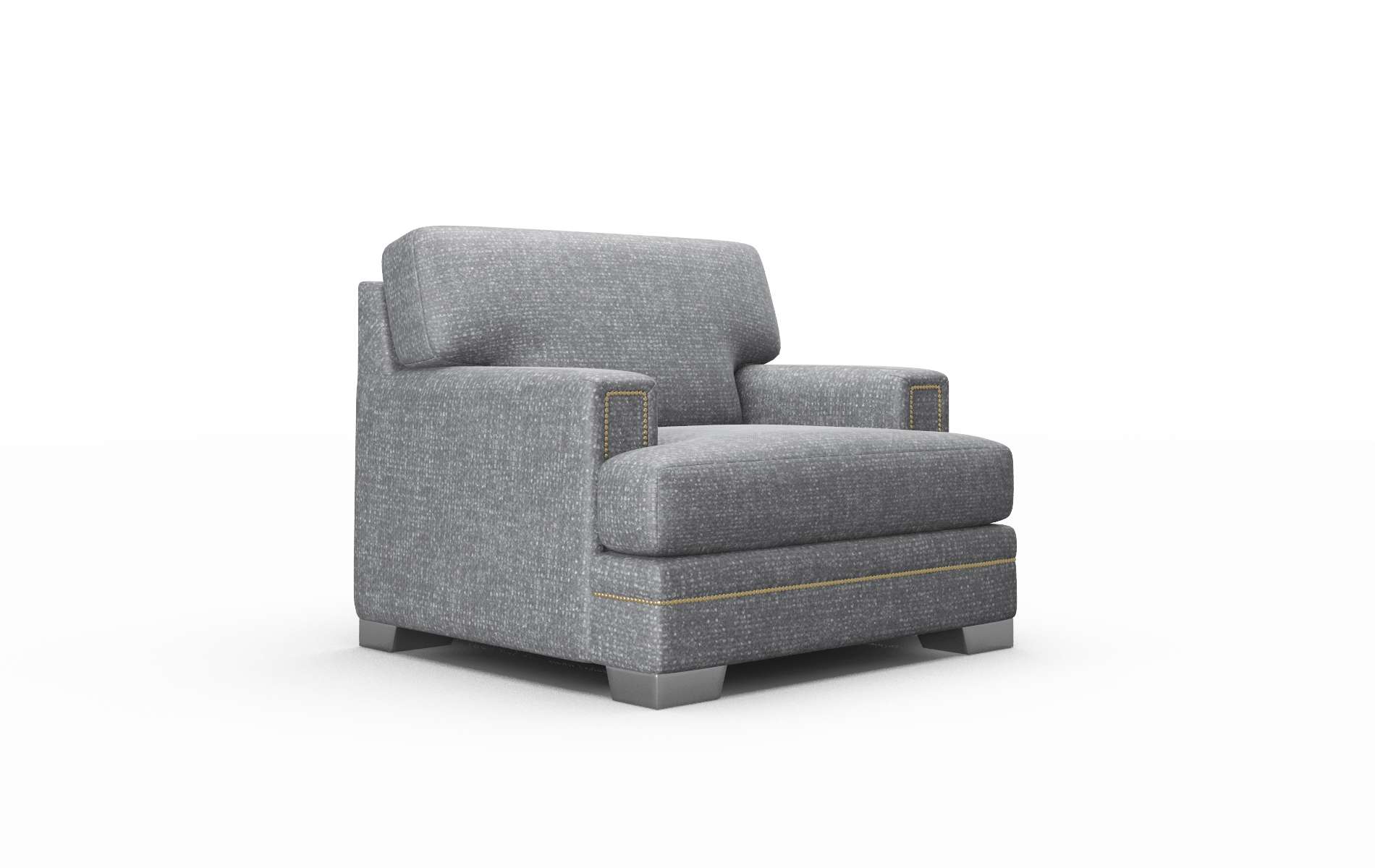 Barcelona Notion Graphite Chair metal legs 2