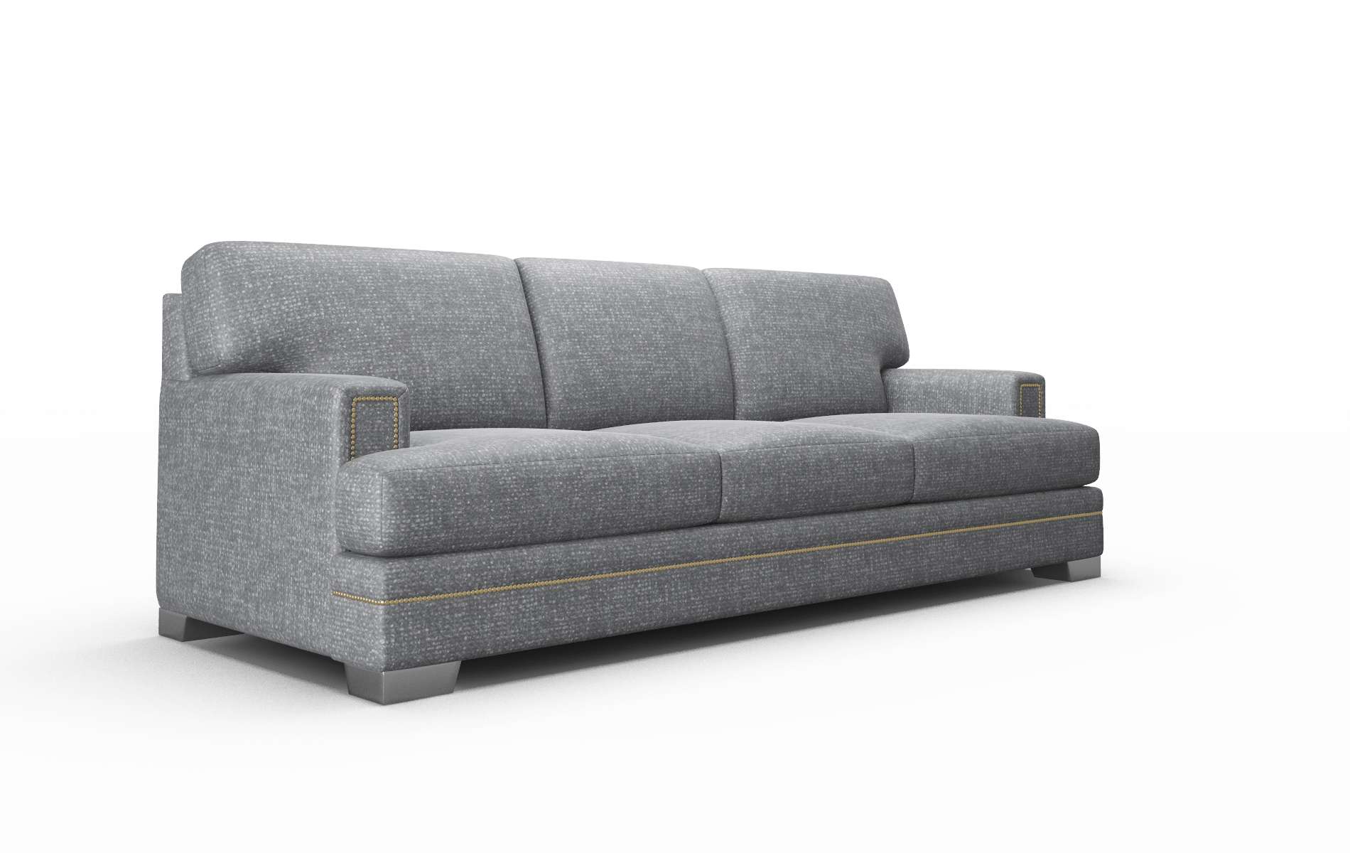 Barcelona Notion Graphite Sofa metal legs 2