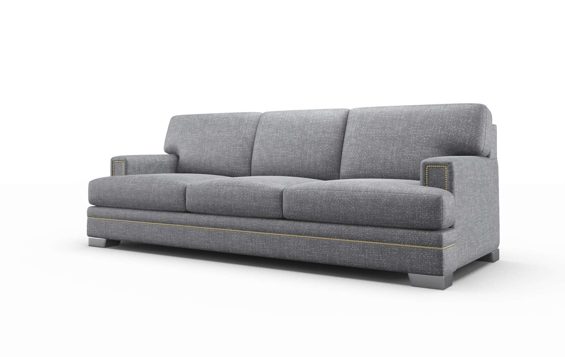Barcelona Notion Graphite Sofa metal legs 4