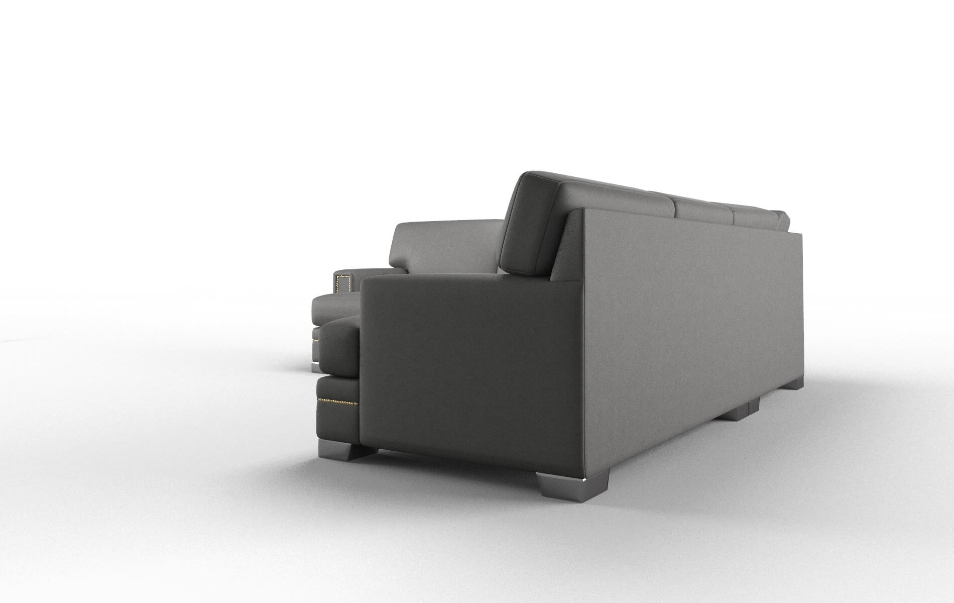 Barcelona Oakley Charcoal Sectional metal legs 4