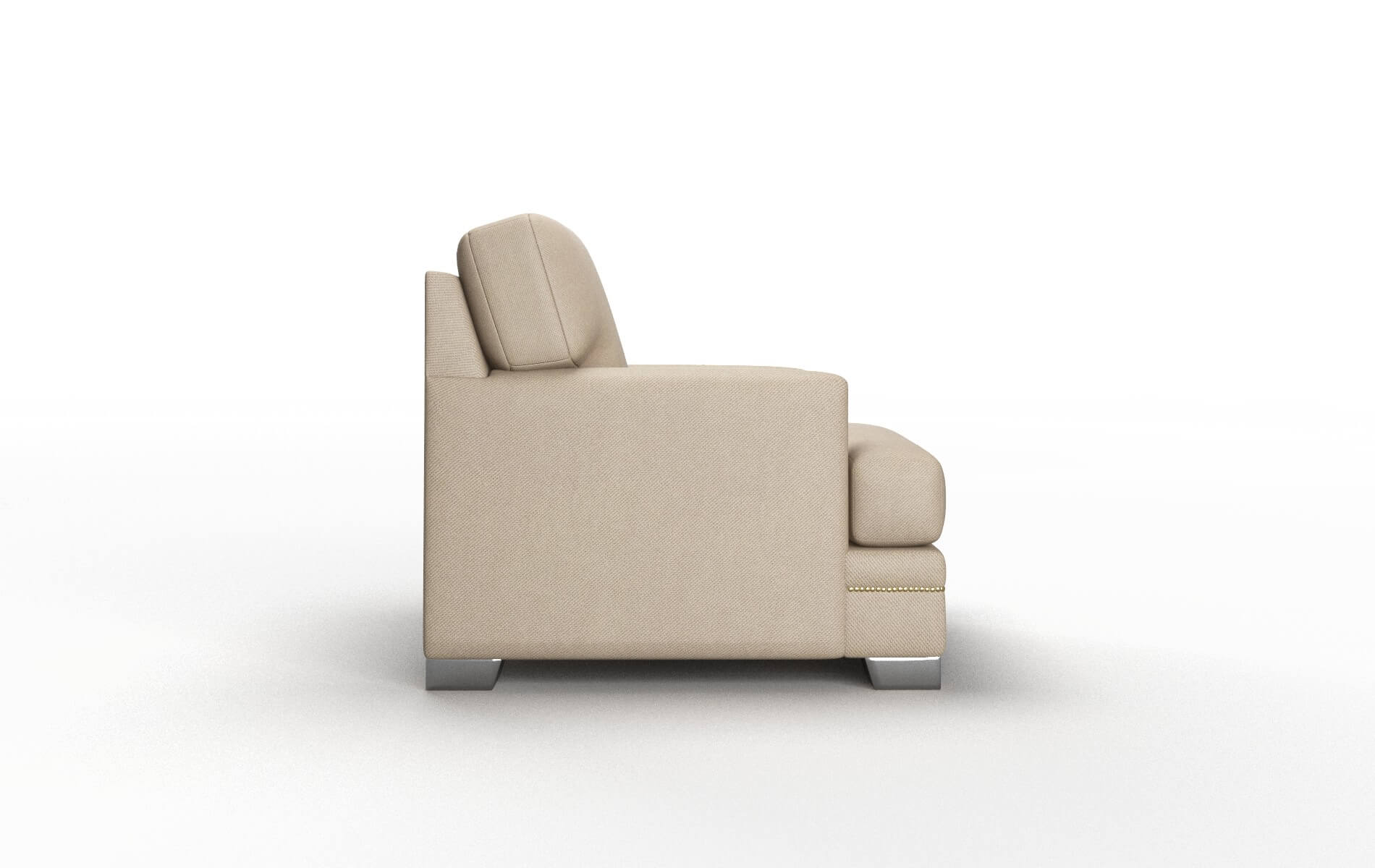 Barcelona Oakley Taupe Chair metal legs 3