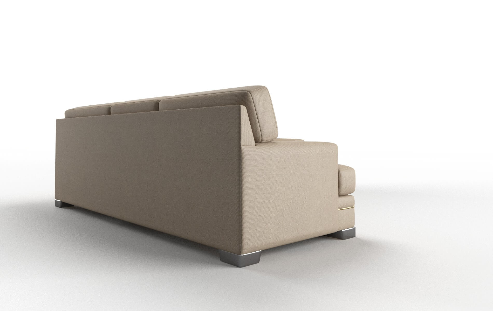 Barcelona Oakley Taupe Sectional metal legs 3