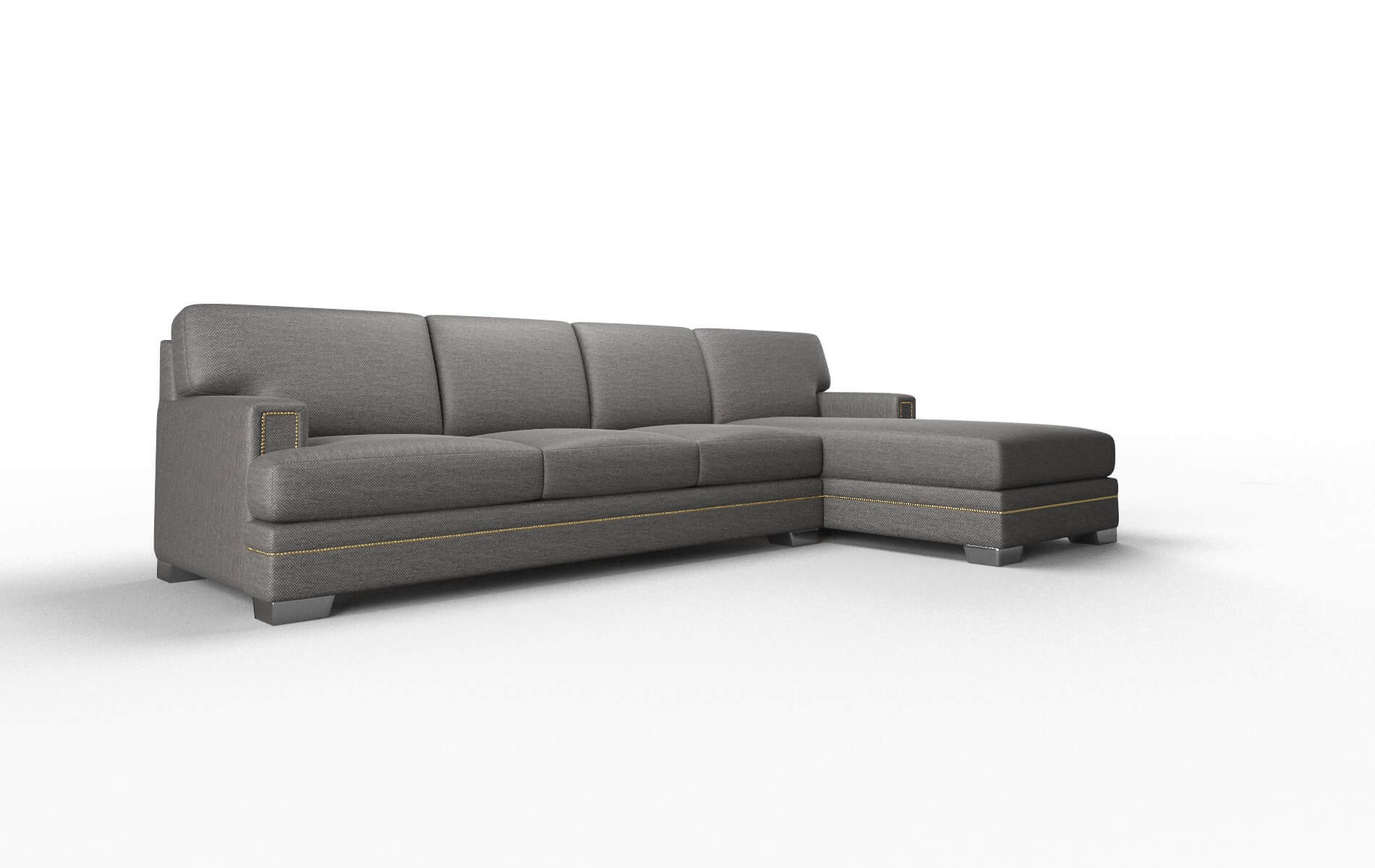Barcelona Oscar Charcoal Panel metal legs 2