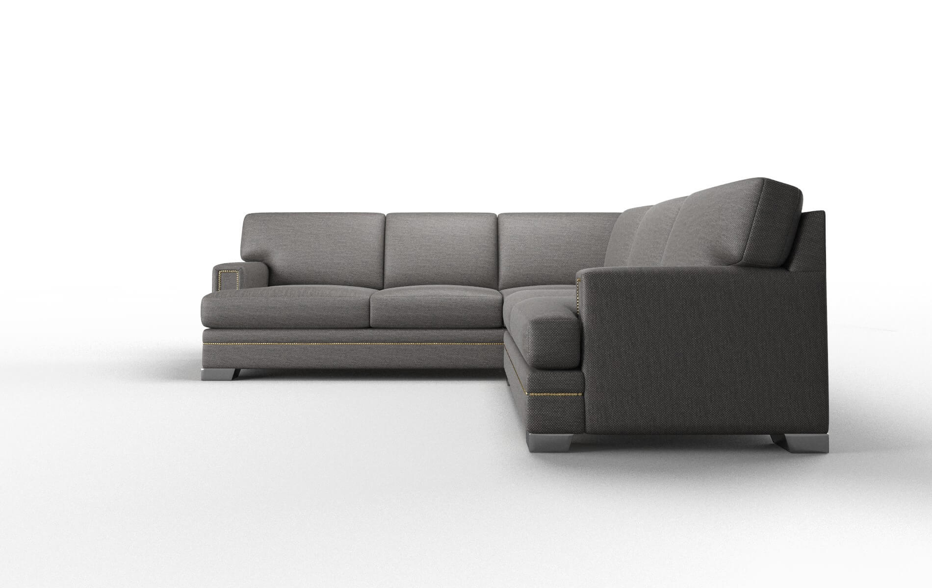 Barcelona Oscar Charcoal Sectional metal legs 5