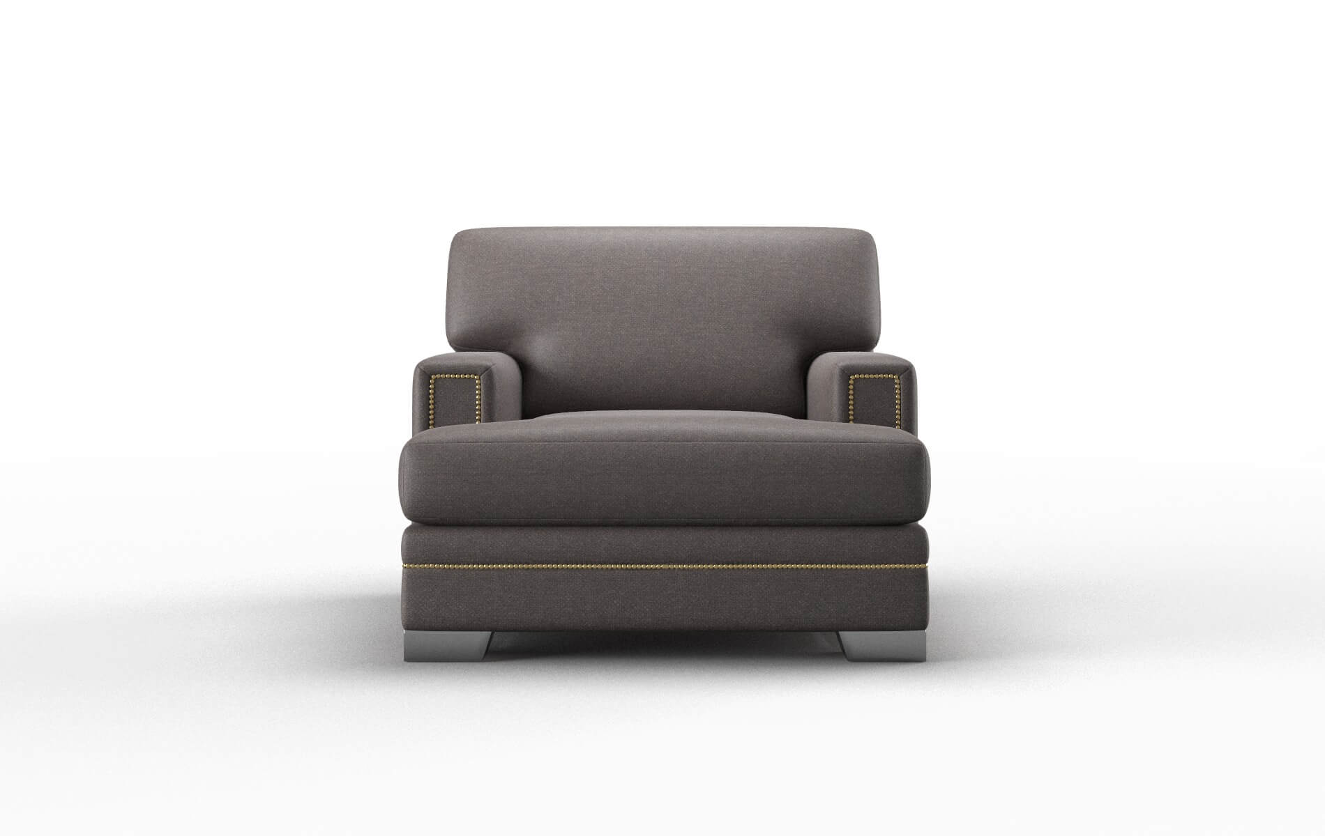 Barcelona Oscar Chocolate Chair metal legs 1