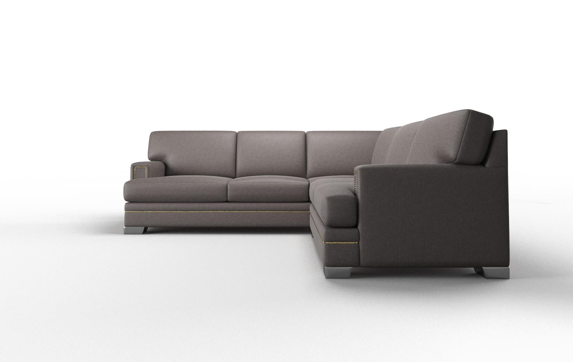 Barcelona Oscar Chocolate Sectional metal legs 5