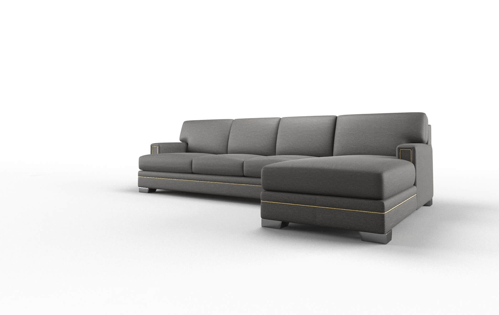 Barcelona Oscar Grey Panel metal legs 4