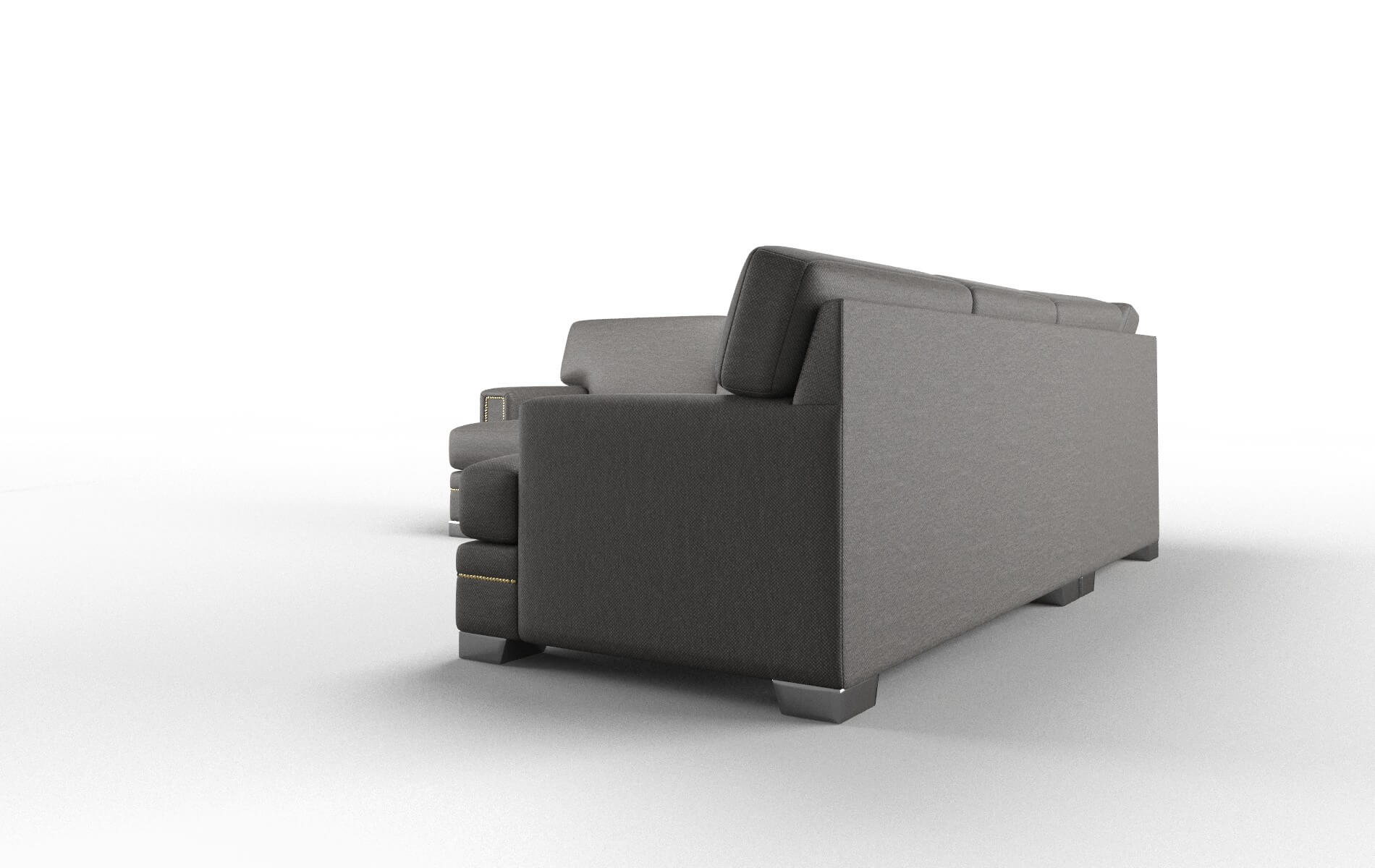 Barcelona Oscar Grey Sectional metal legs 4