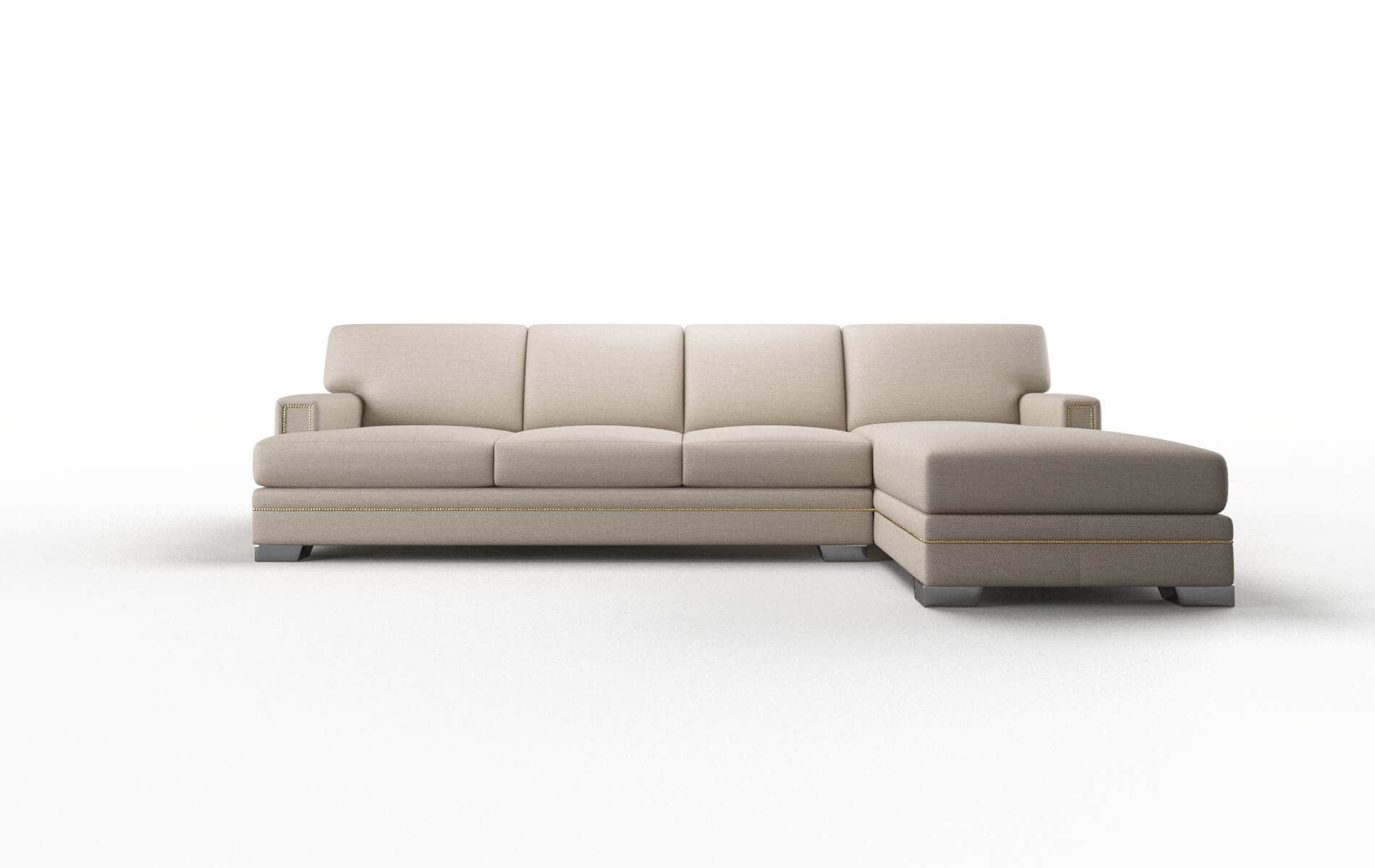 Barcelona Oscar Linen Panel metal legs 1