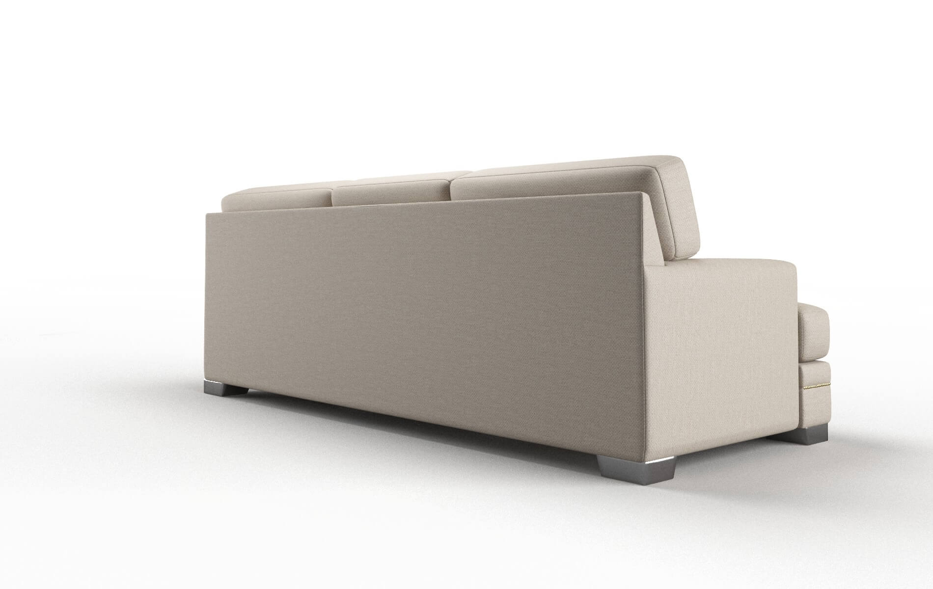 Barcelona Oscar Linen Sofa metal legs 5