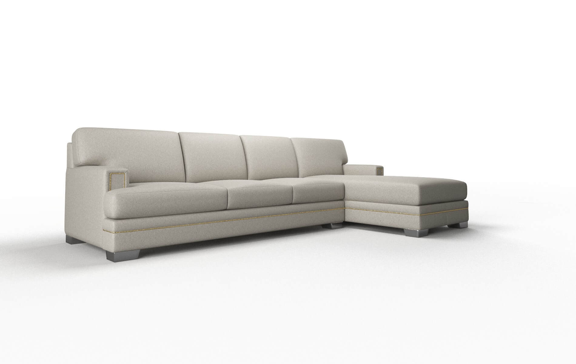 Barcelona Oscar Silver Panel metal legs 2