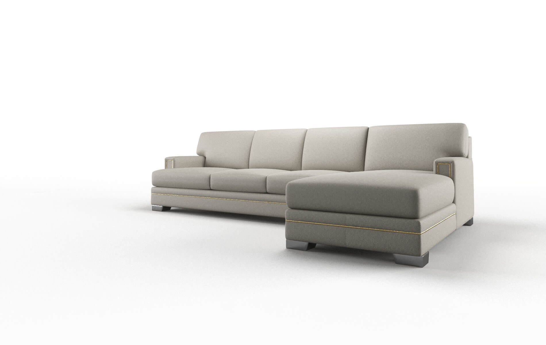 Barcelona Oscar Silver Panel metal legs 4