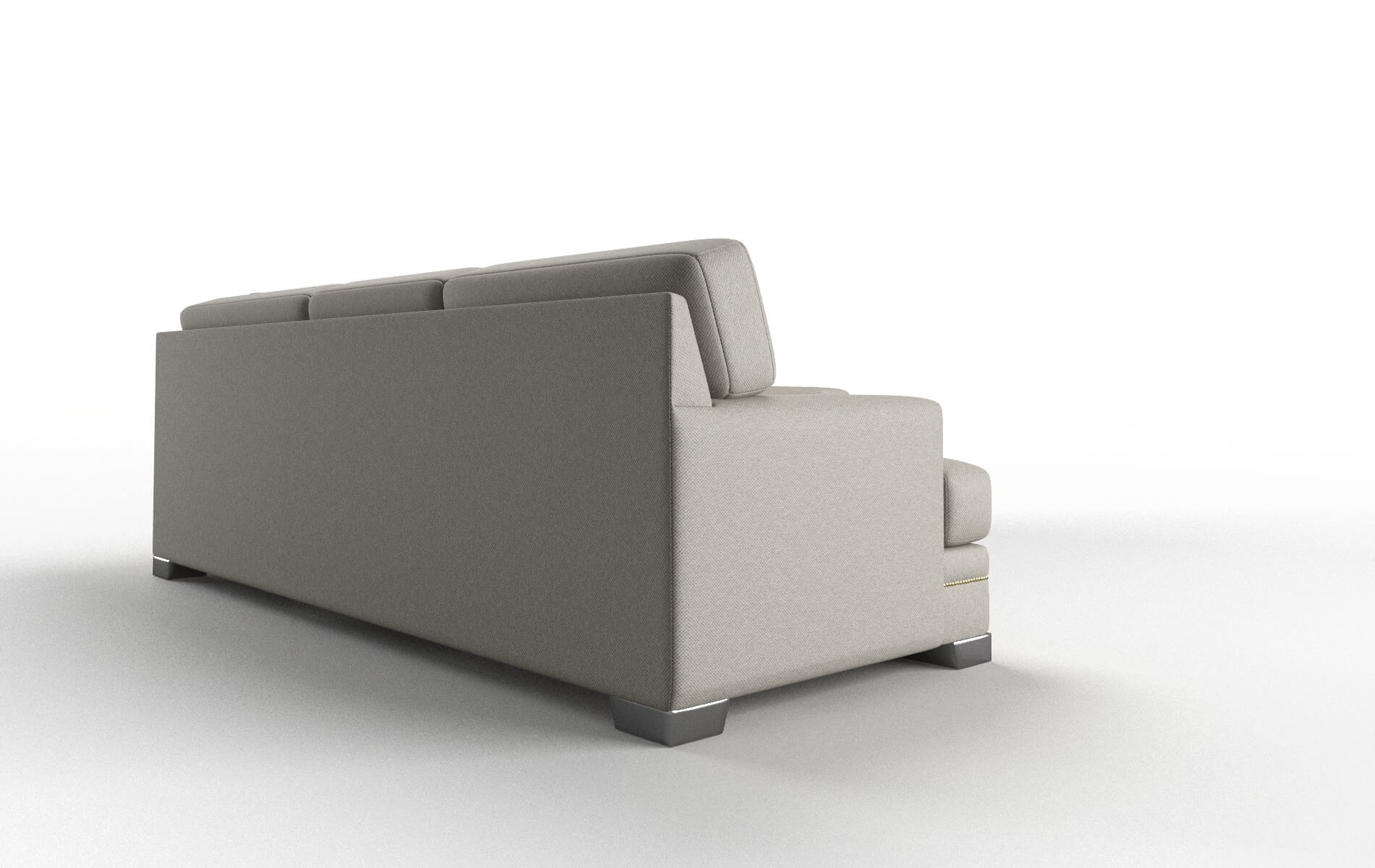 Barcelona Oscar Silver Sectional metal legs 3