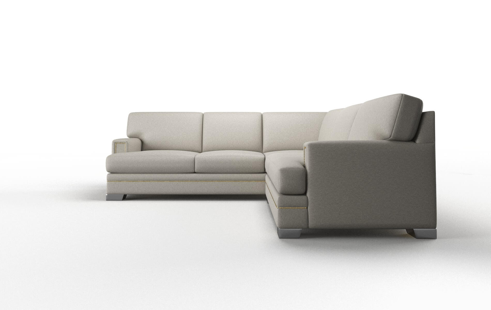 Barcelona Oscar Silver Sectional metal legs 5