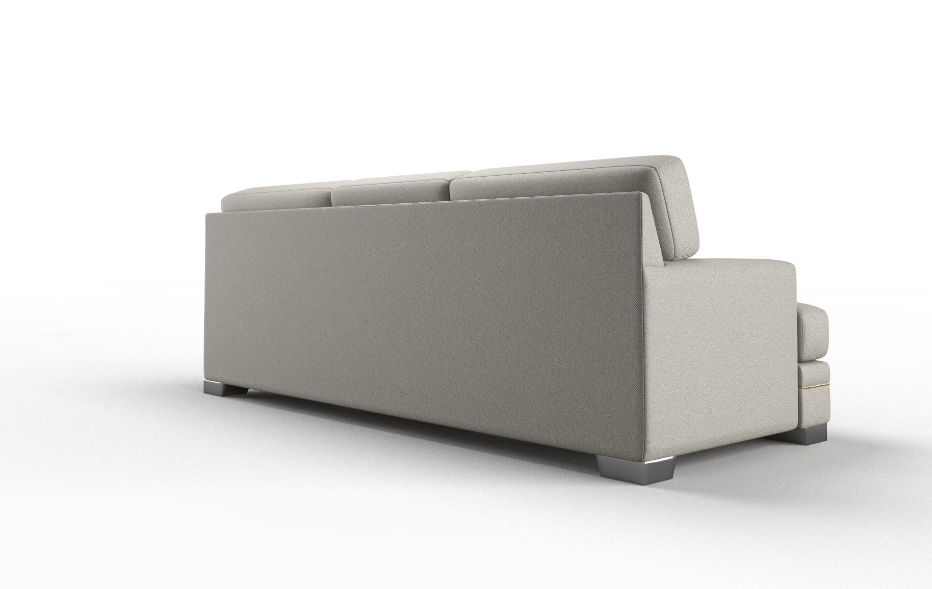 Barcelona Oscar Silver Sofa metal legs 5