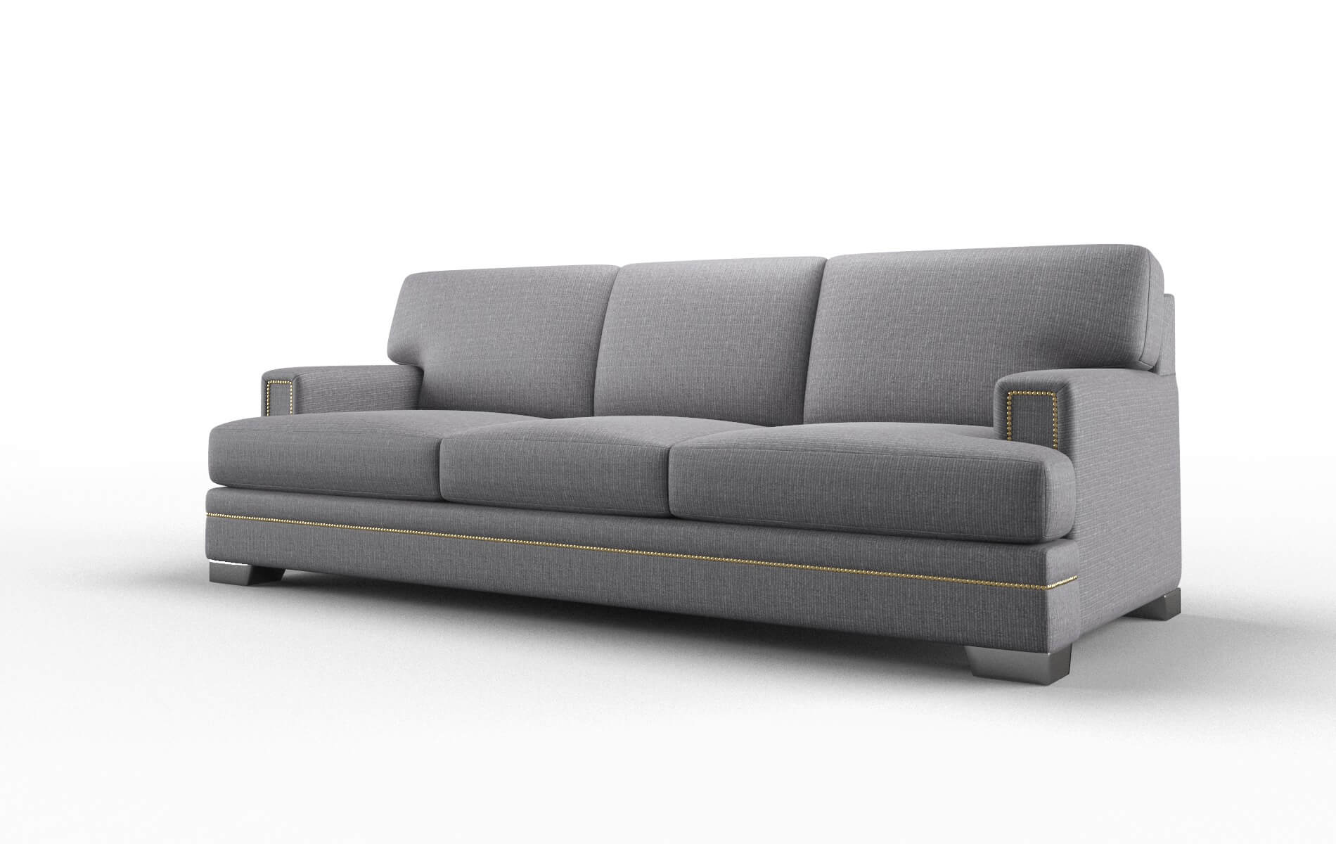 Barcelona Parker Ash Sofa metal legs 4
