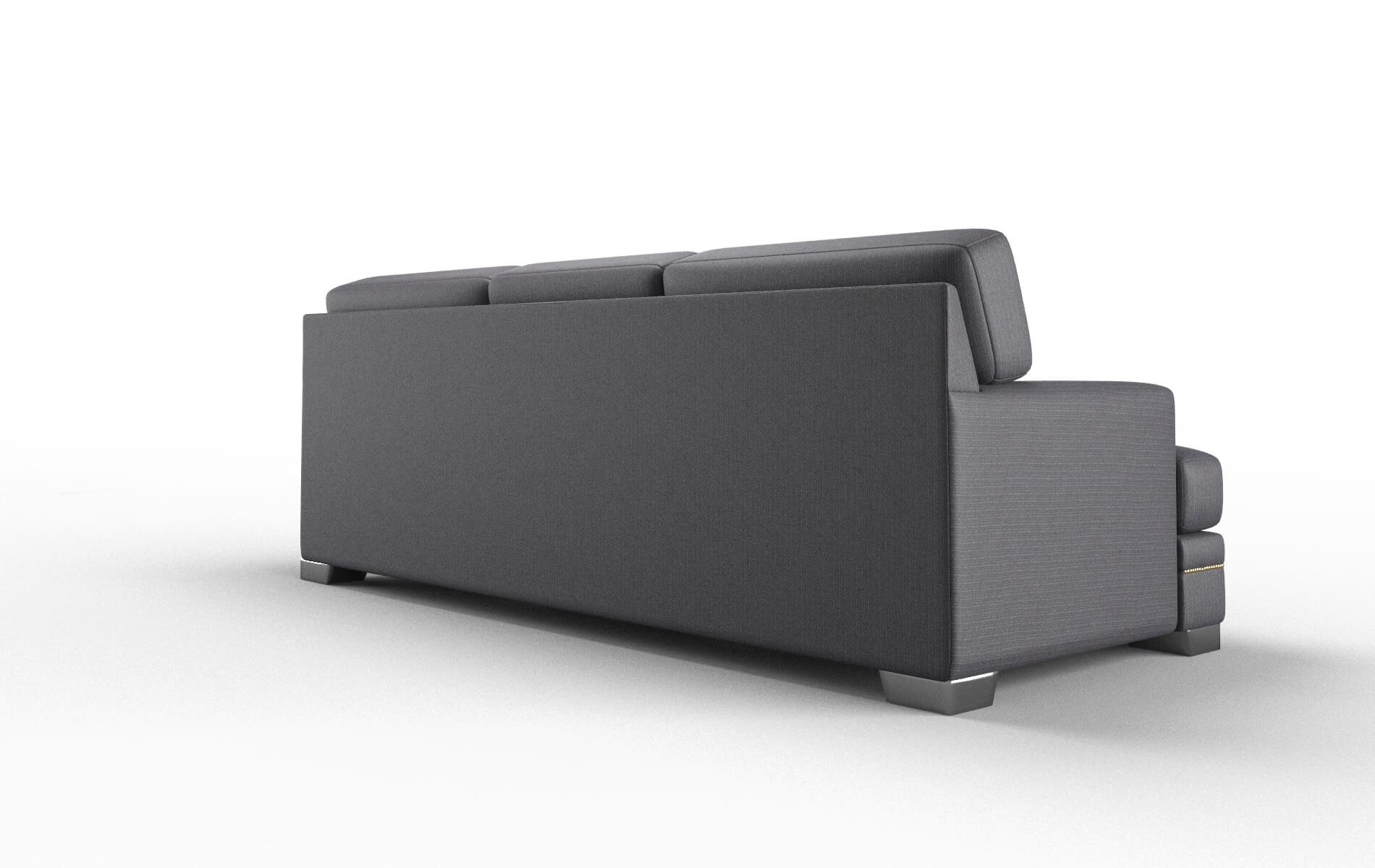 Barcelona Parker Charcoal Sofa metal legs 5