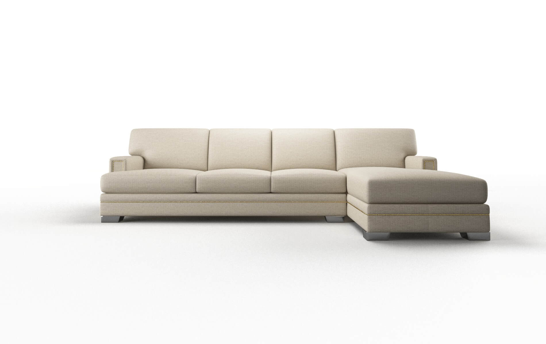 Barcelona Parker linen Panel Metal Legs  1